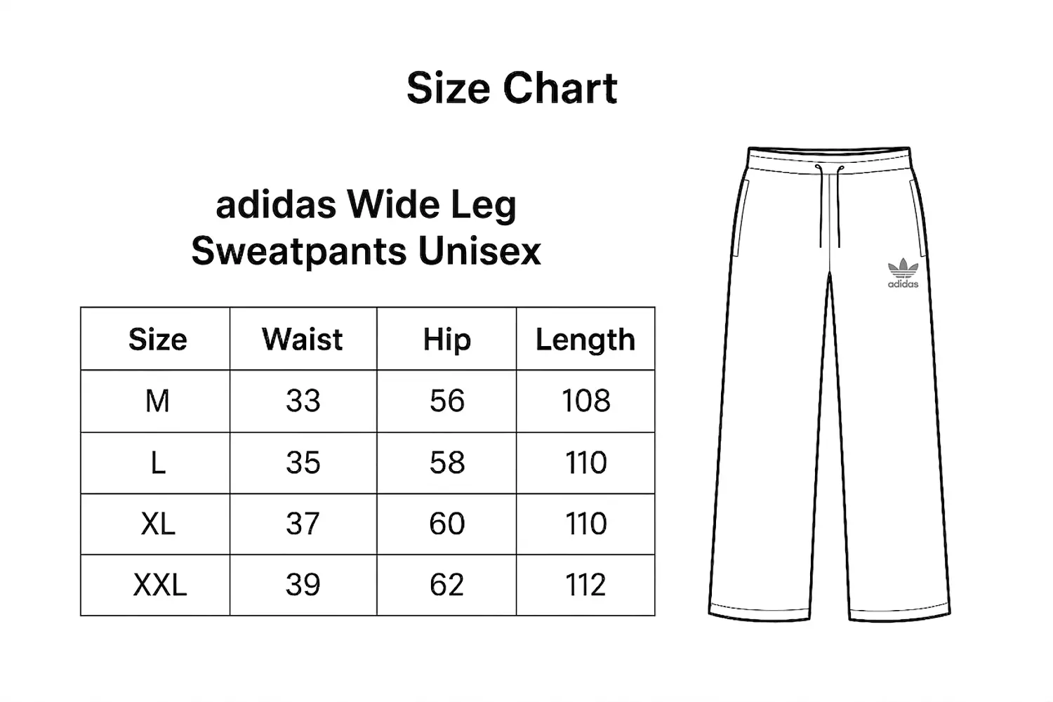Wide leg adidas  6