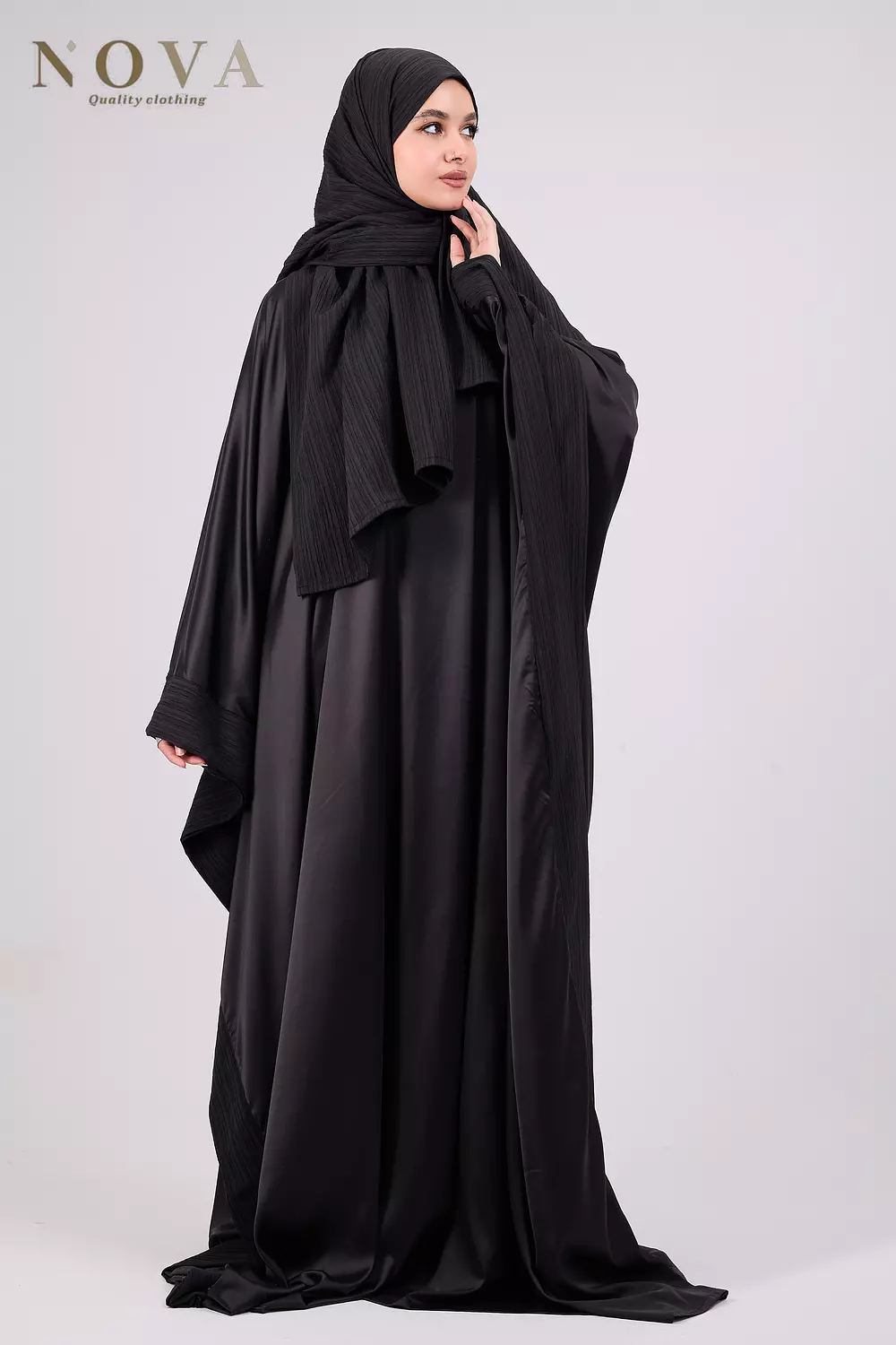 Black crush satin  1