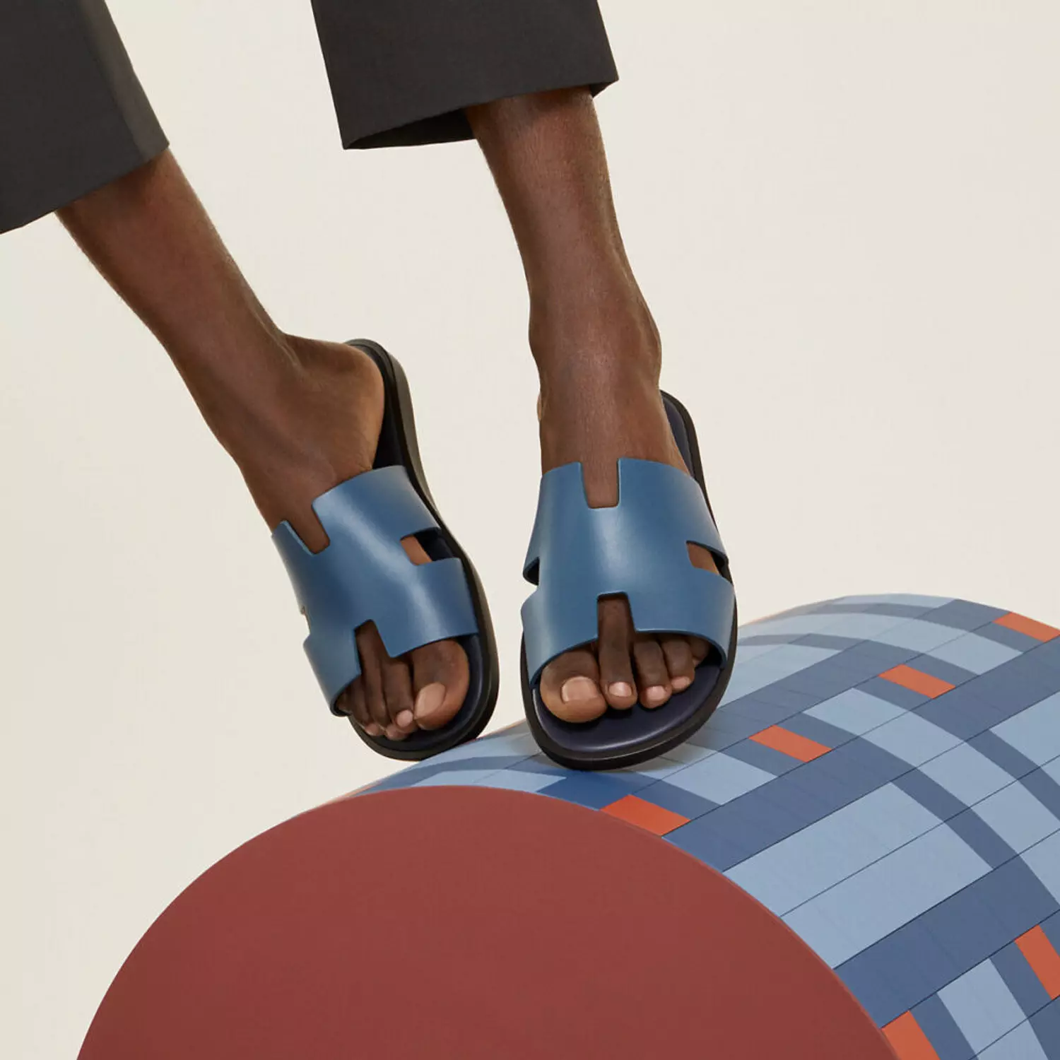 Hermes Izmir sandal Bleu Turquin Marine 4