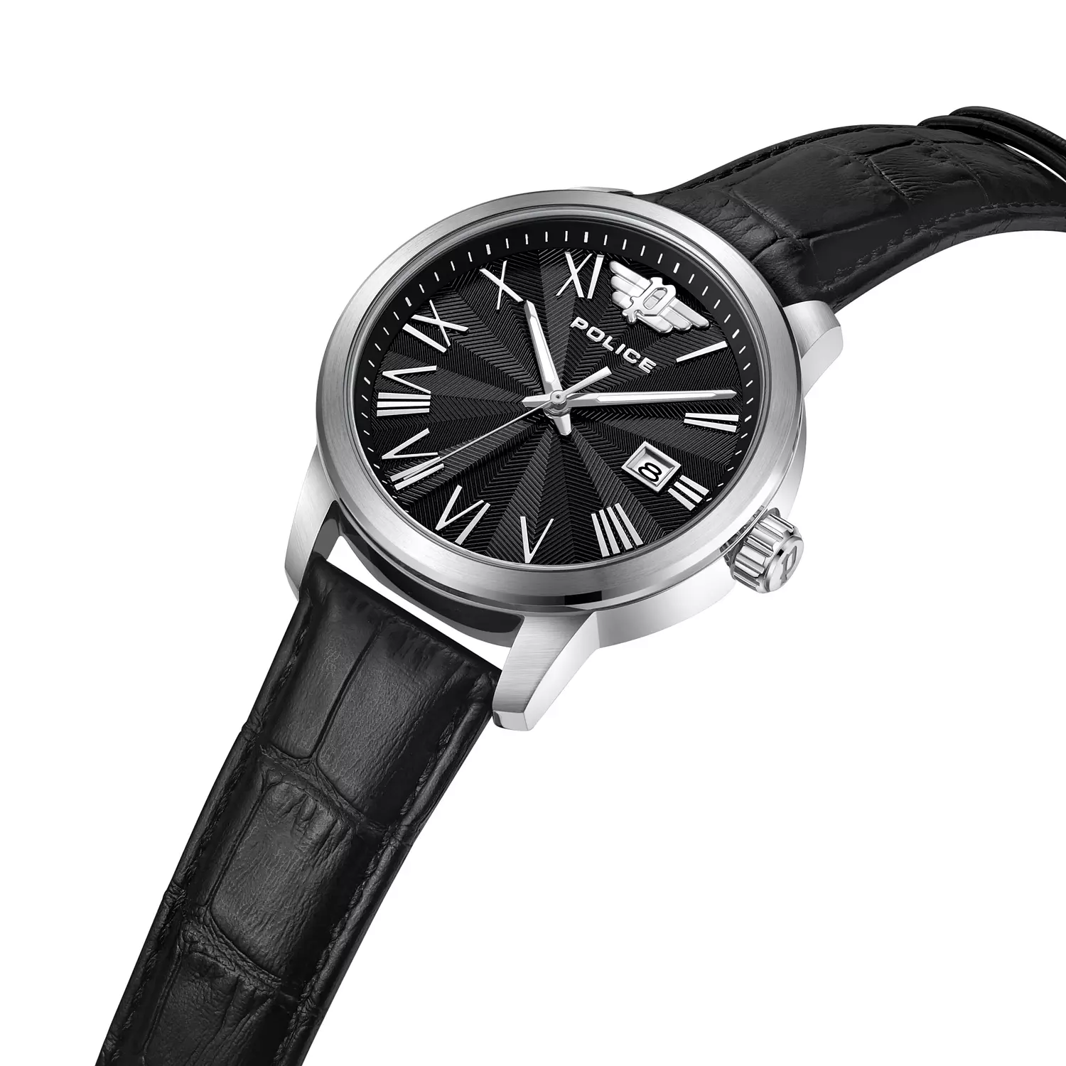 Police  Raho Gents Analog Watch with Leather Strap 41mm PEWJB0021302 1