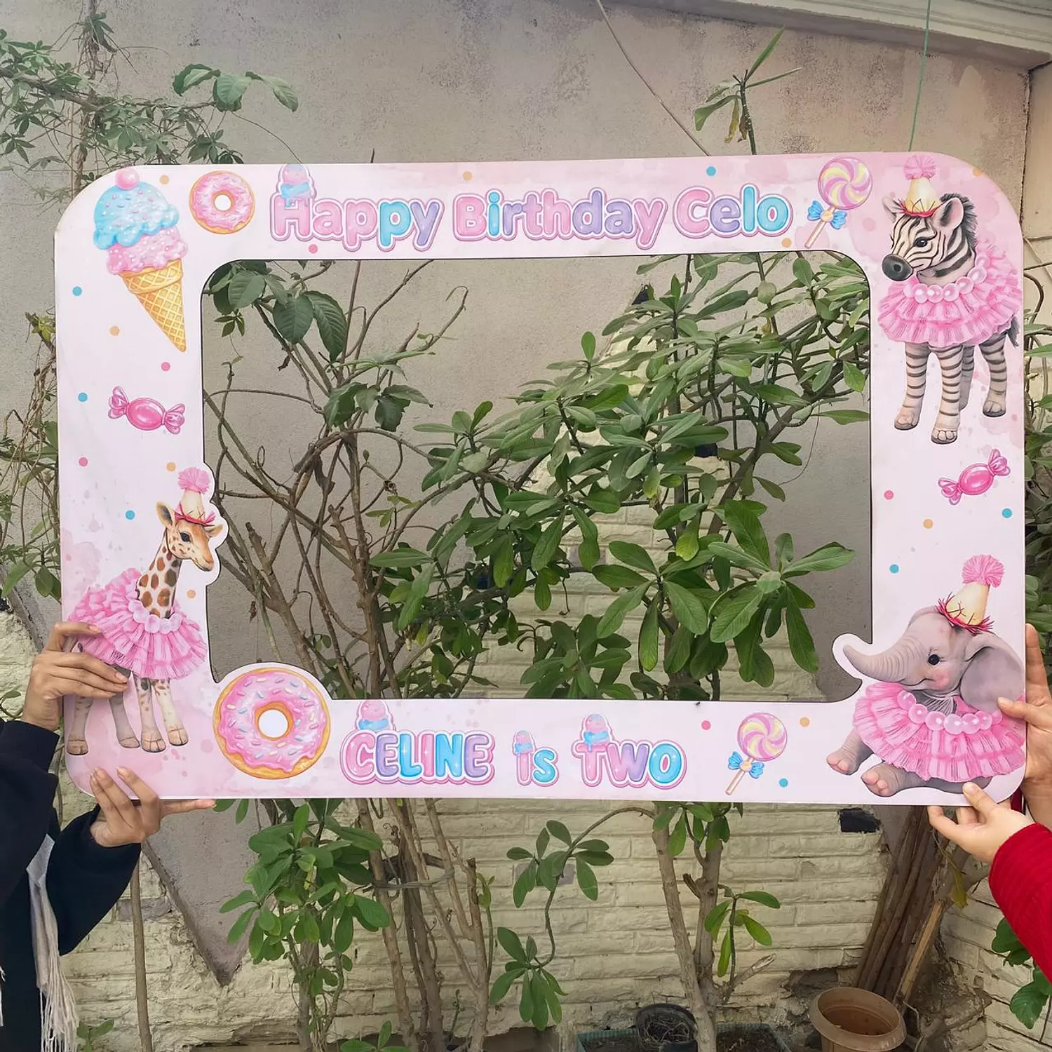 Pink Animals Photoframe   1