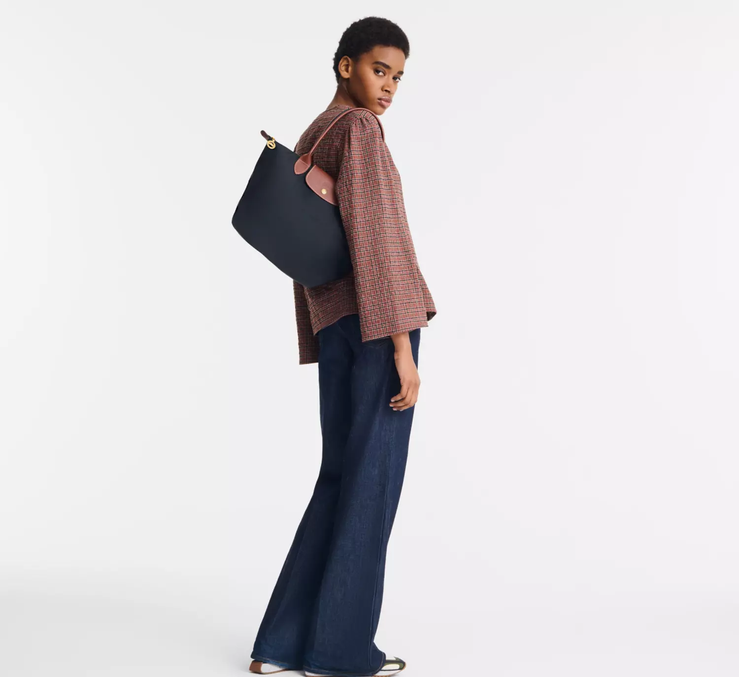 LE PLIAGE ORIGINAL M TOTE BAG Black - Recycled Canvas 1