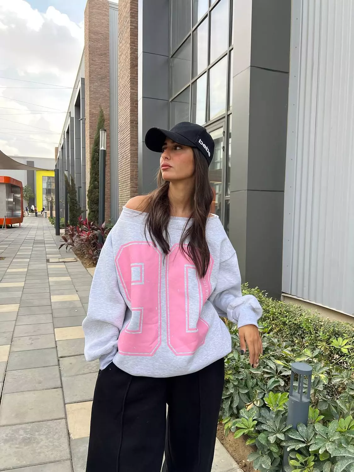 hoodie off shoulder 90  image