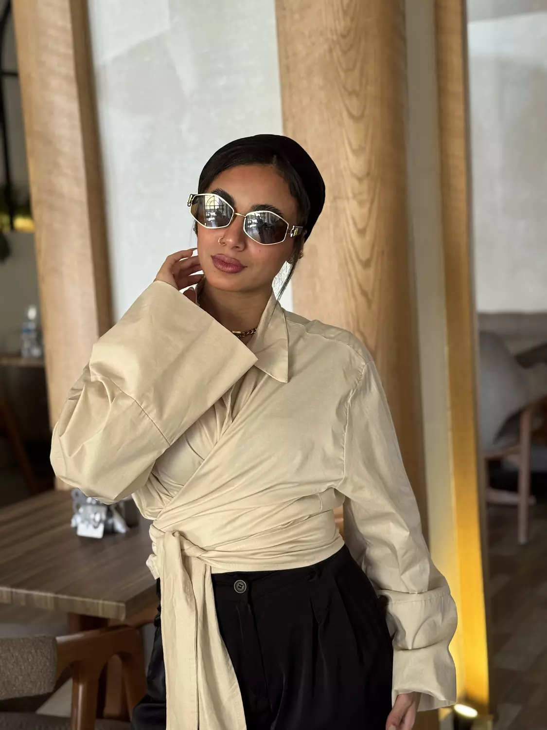 Blouse Soft Sand 2