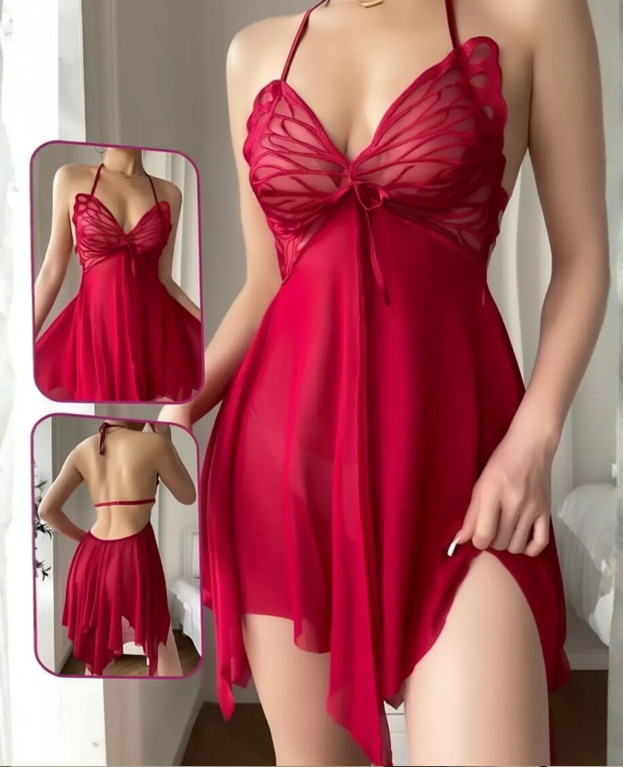 Butterfly Mesh Babydoll 3