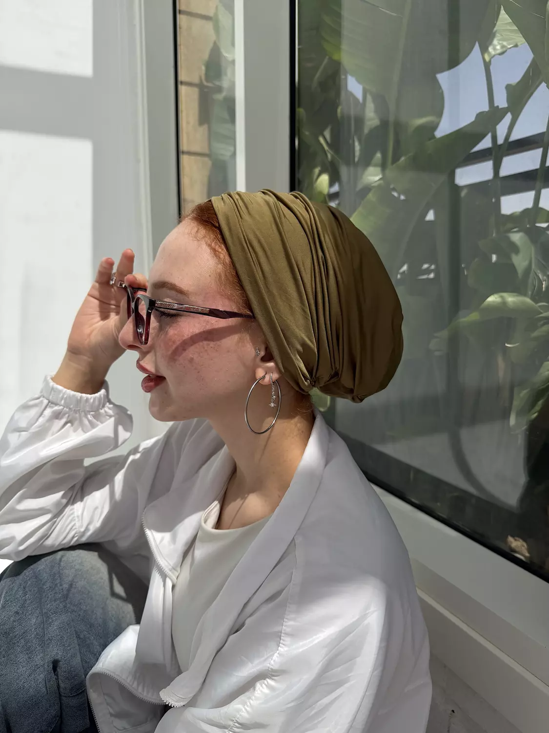 The warm olive turban  4