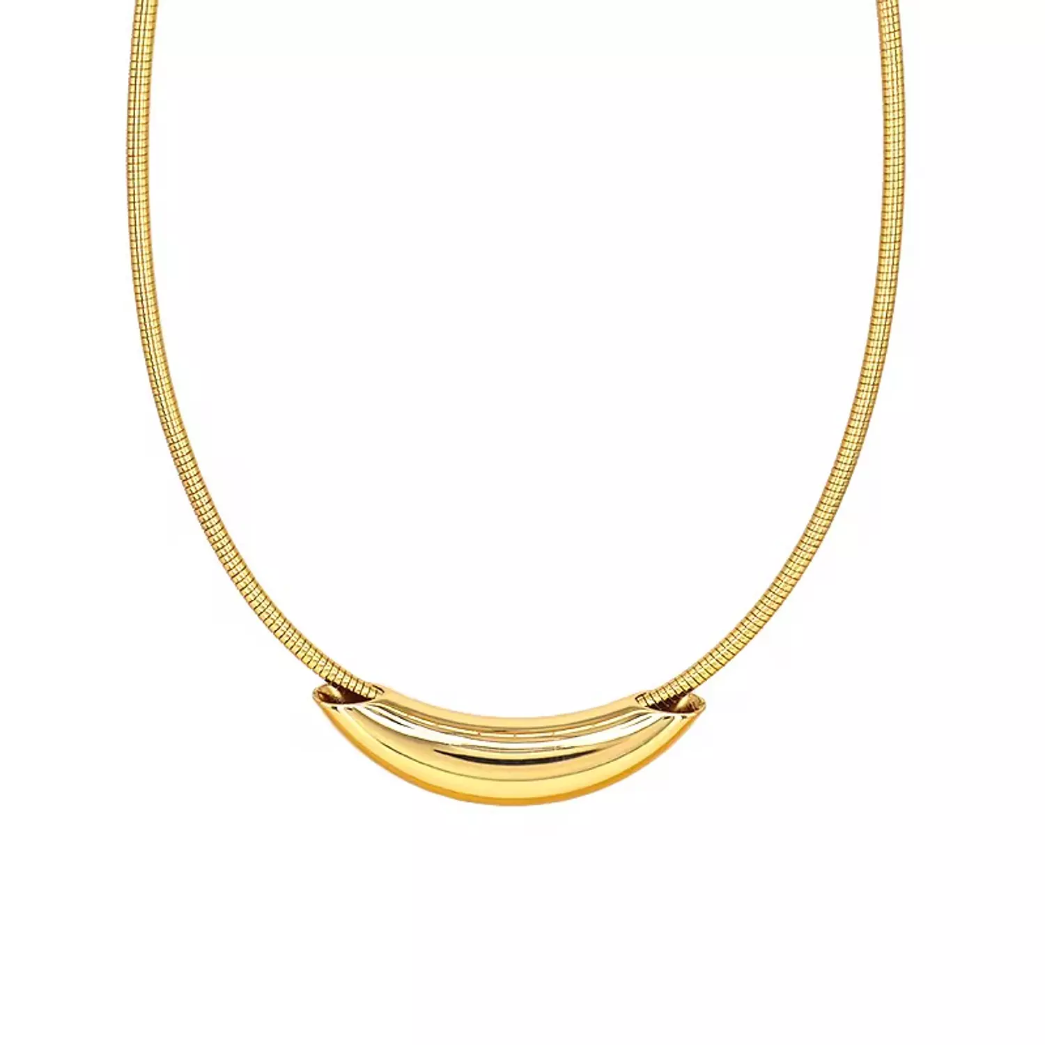 collar small snake bone chain hover image