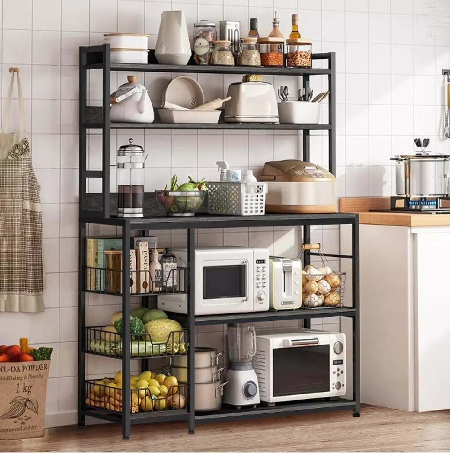 Multi-shelf kitchen unit 40*120*180 cm image