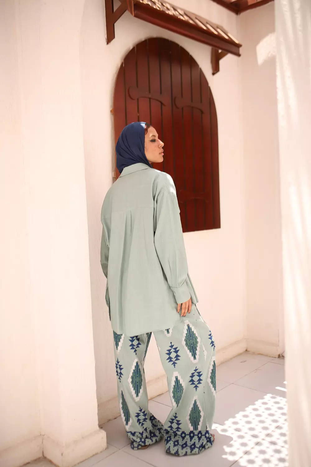 Linen Mint Shirt 2