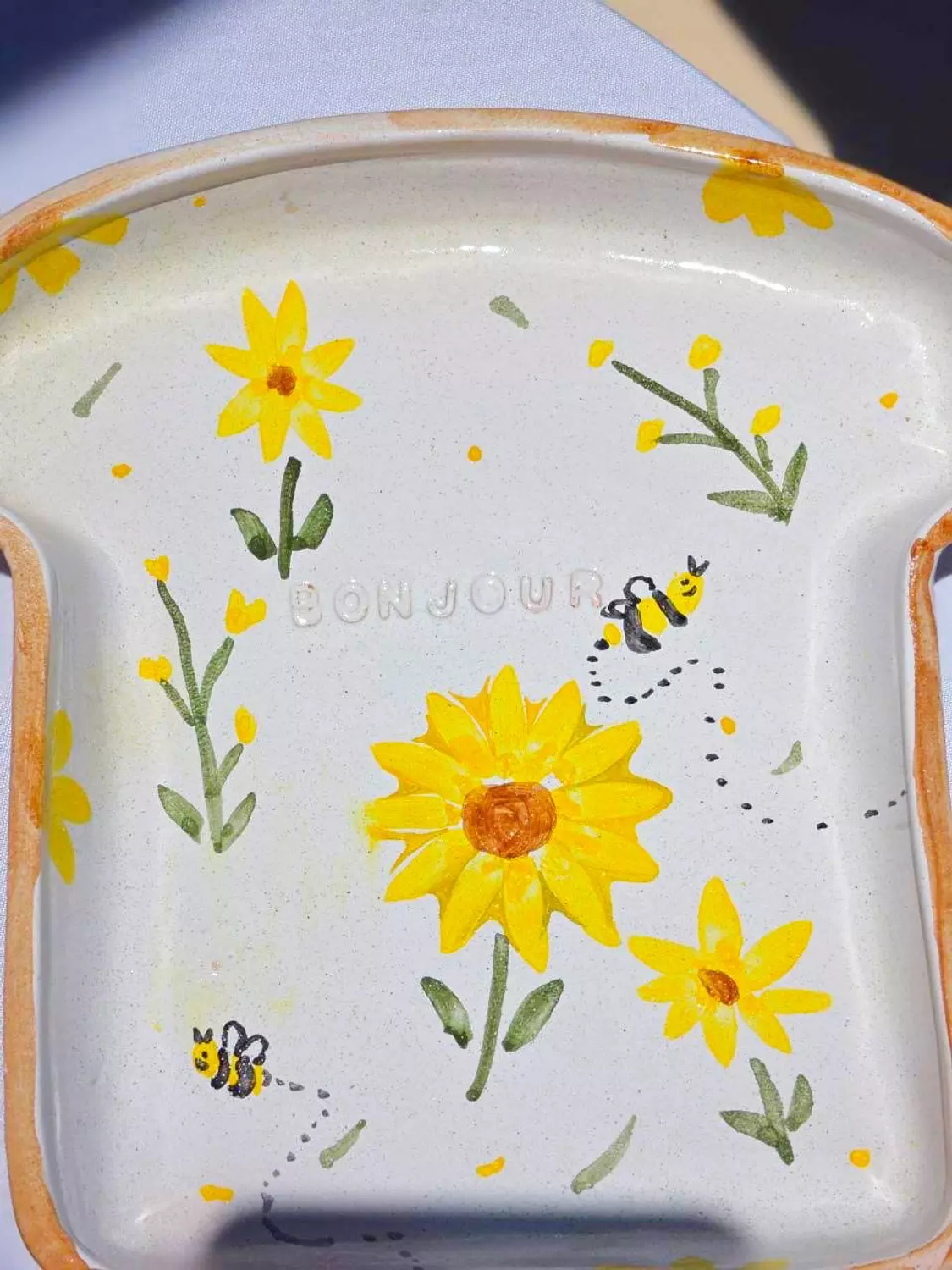 Sunflower Bees toast 1