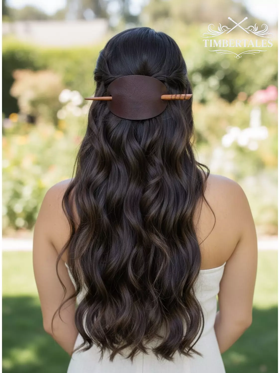Plain Brown Hair Barrette image