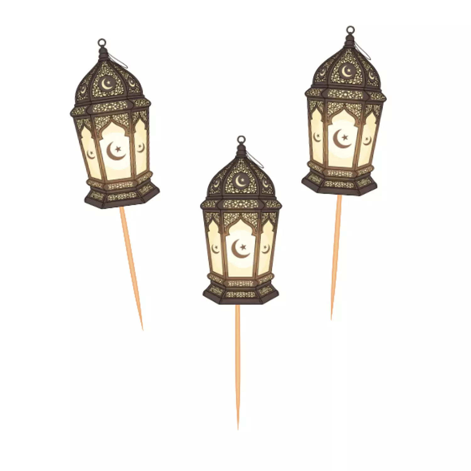 Black Fanous Cupcake Toppers image