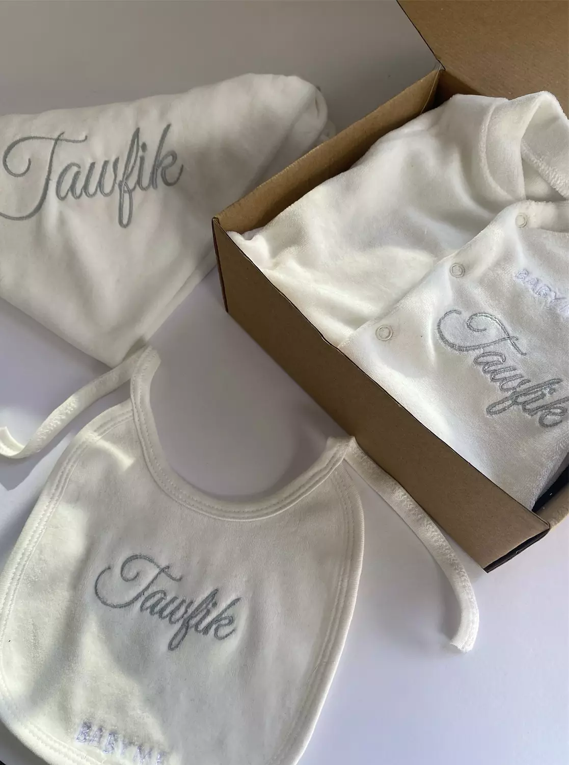 Silver Name Only Embroidery Design  image