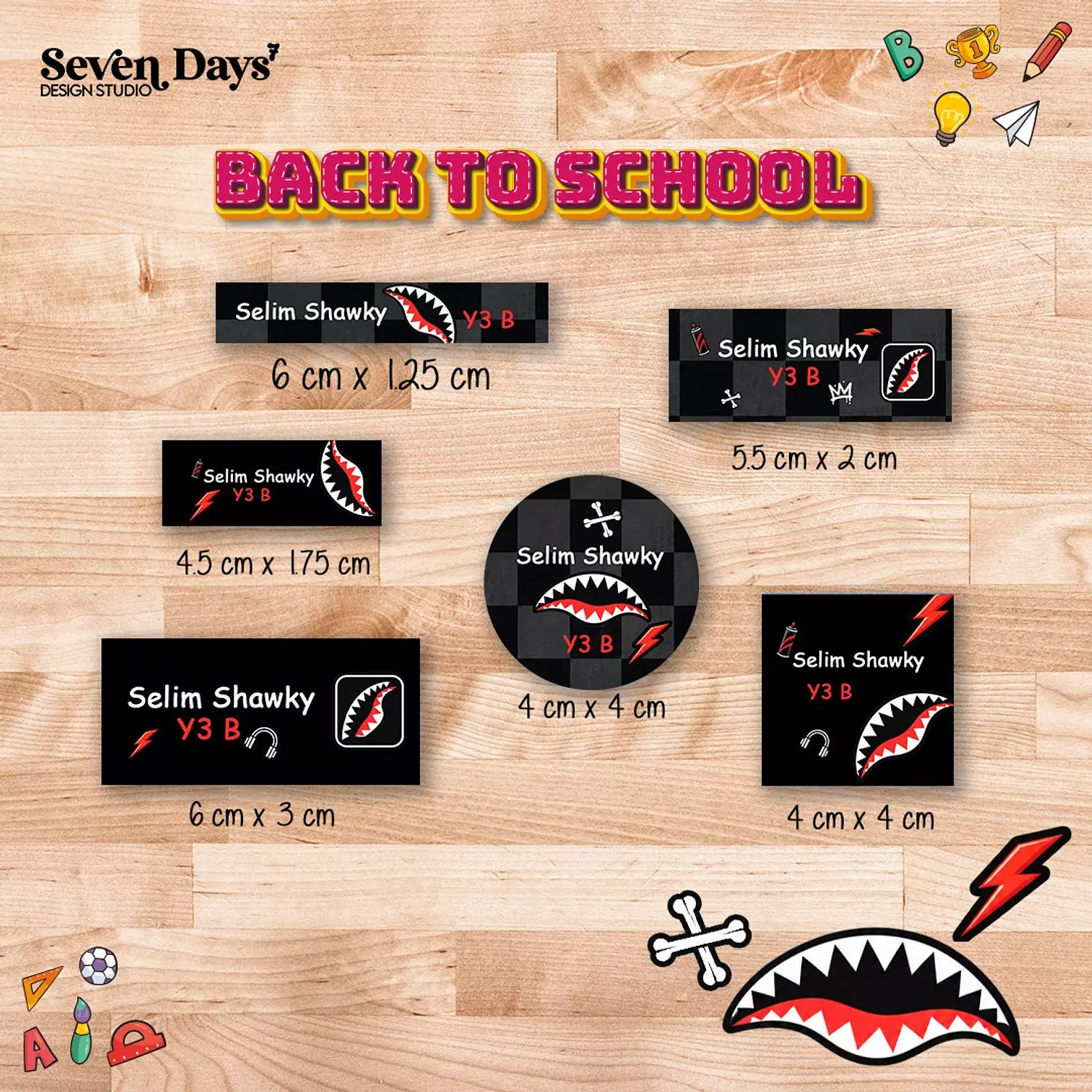 Sprayground -Shark Mouth School Labels image