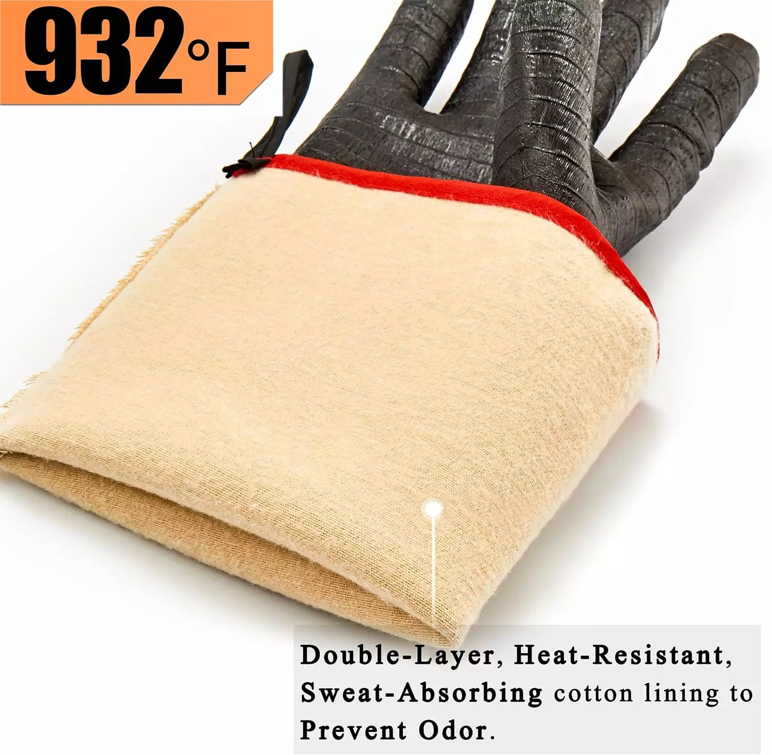 RAPICCA Heat Resistant BBQ Grill Gloves 2