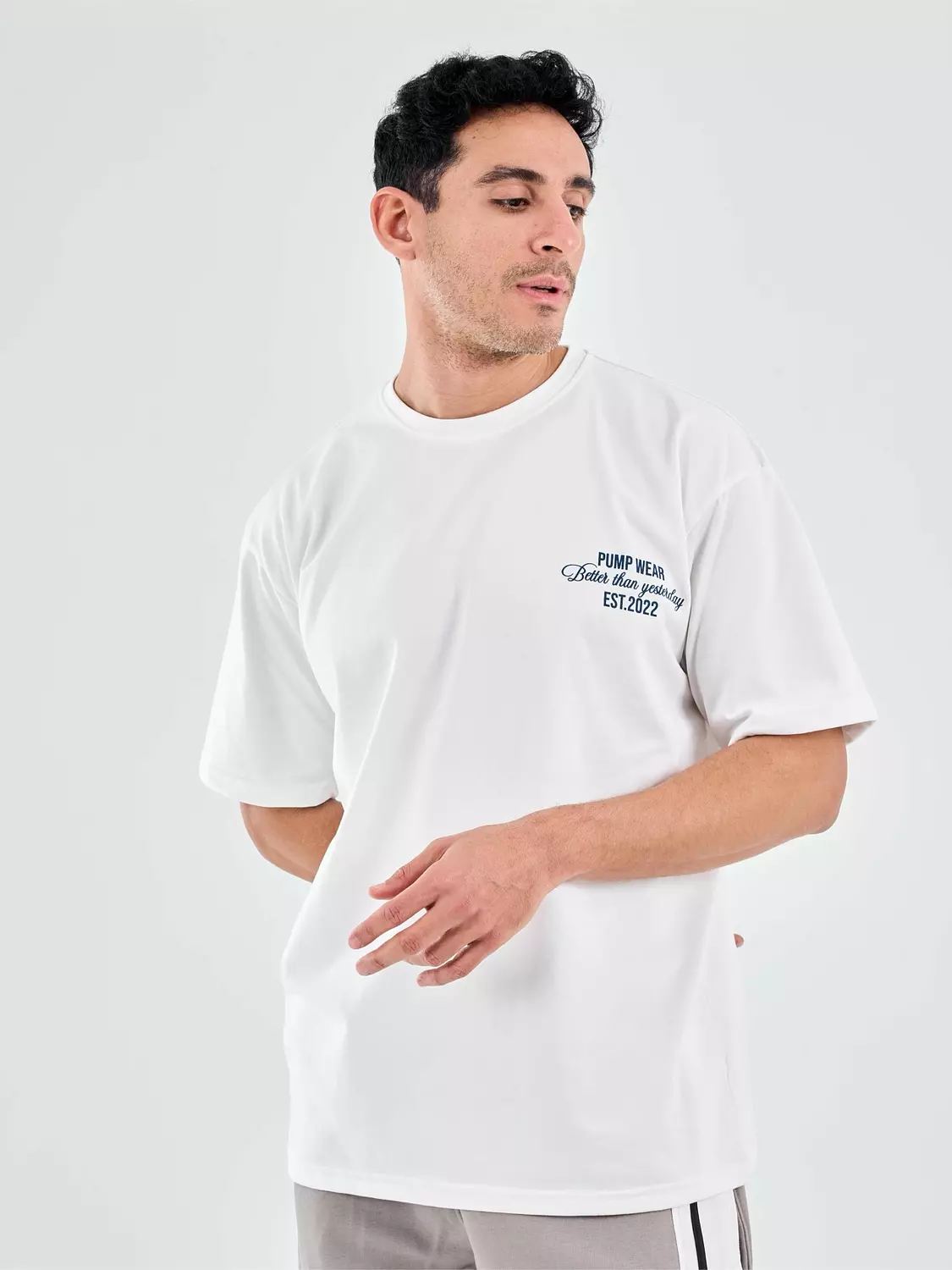 Drop Shoulder T-Shirt White hover image