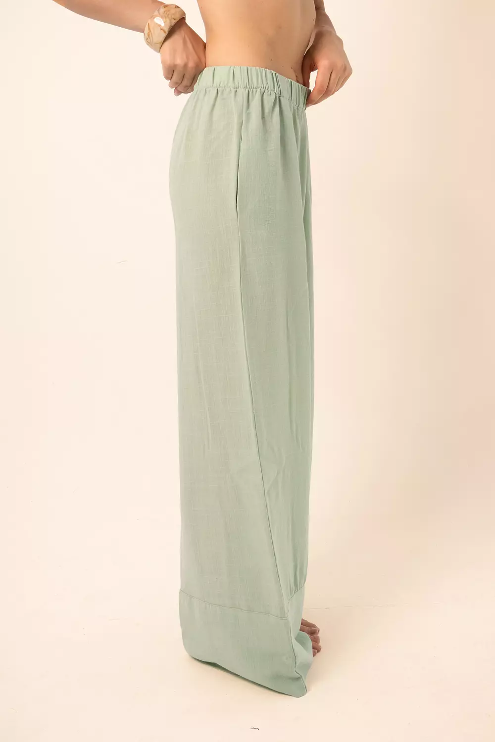 Wide-Leg Pants - Mint 4