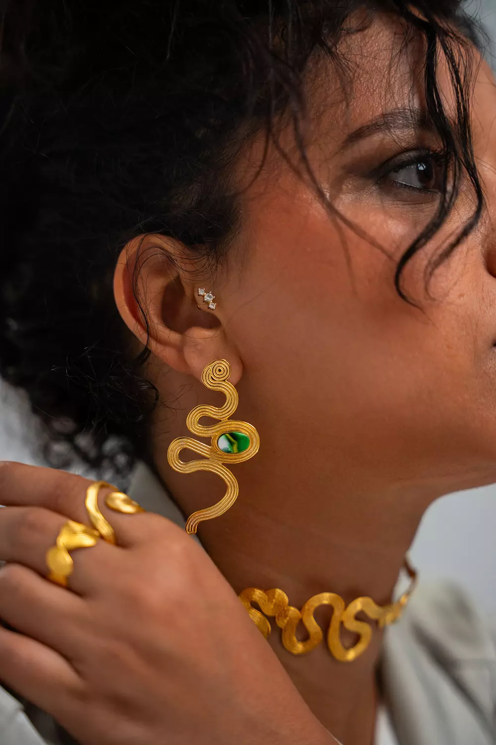 Sage Stream Earrings