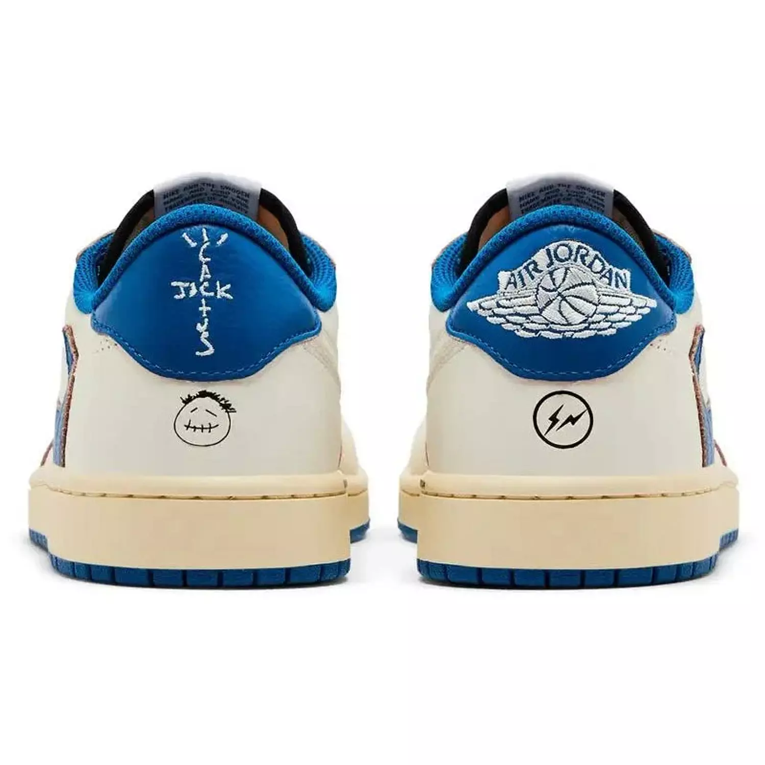 Jordan 1 Retro Low OG SP Fragment x Travis Scott Sail Military Blue (premium) 3