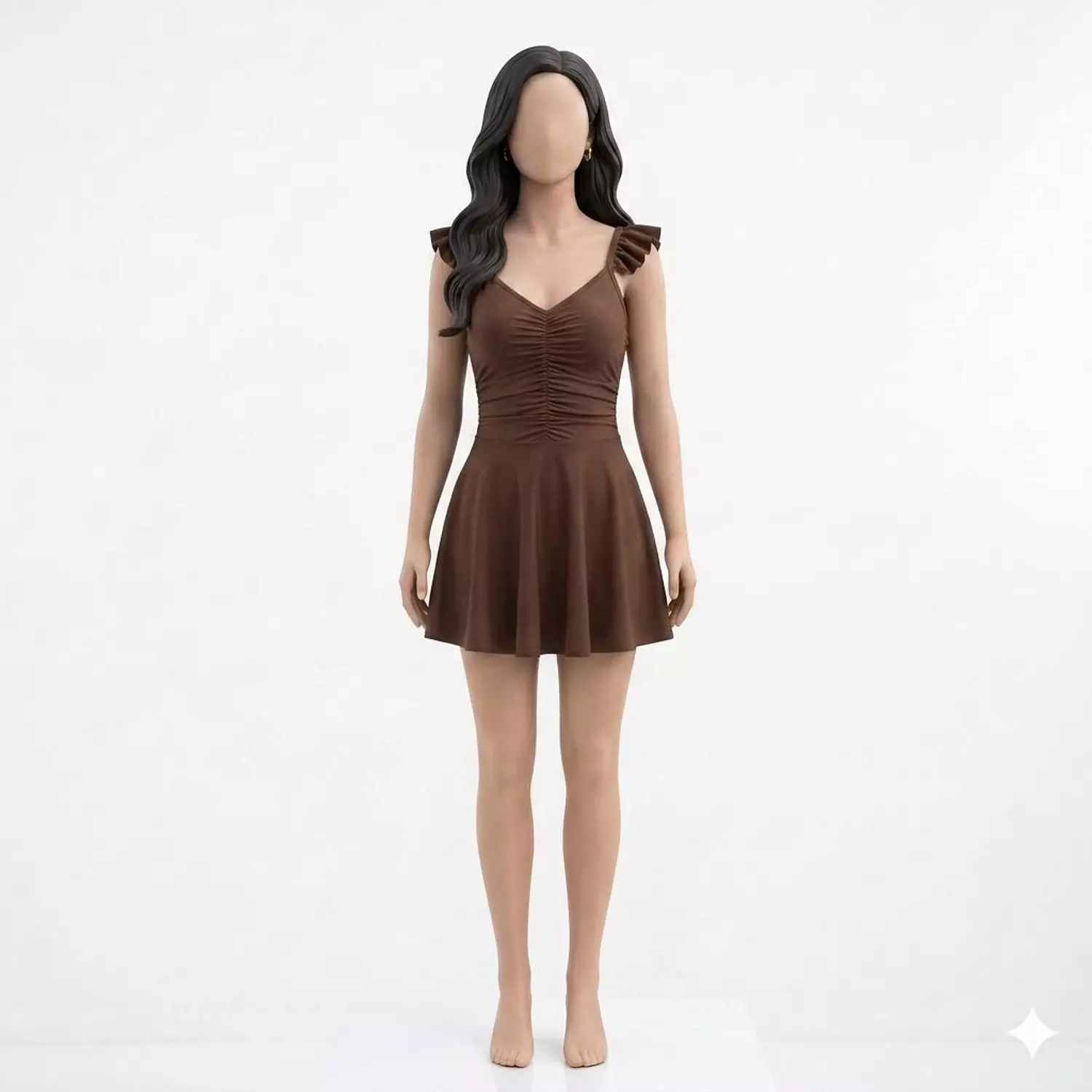 Mini Dress With Shoulder ties Mayo 2