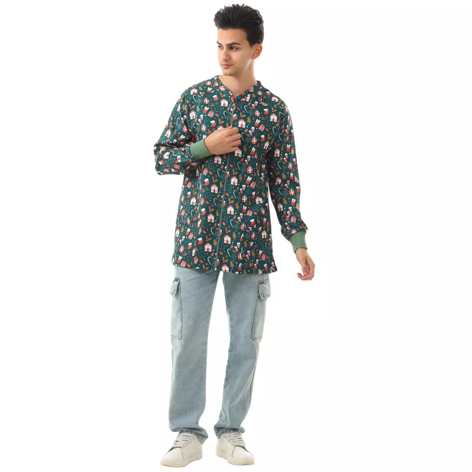 Green Christmas Lab Coat 7