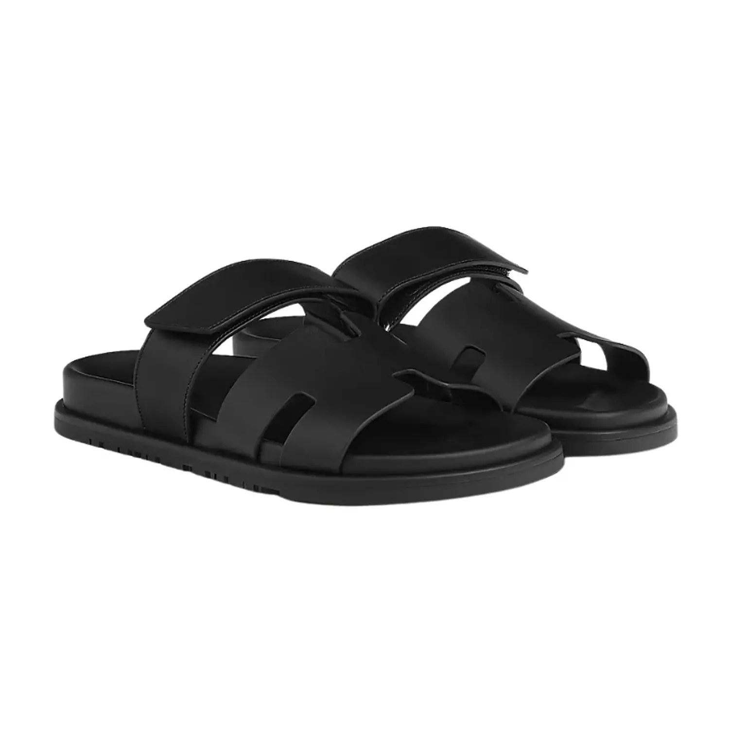 Hermes Chypre Sandal – Noir Calfskin Leather 2
