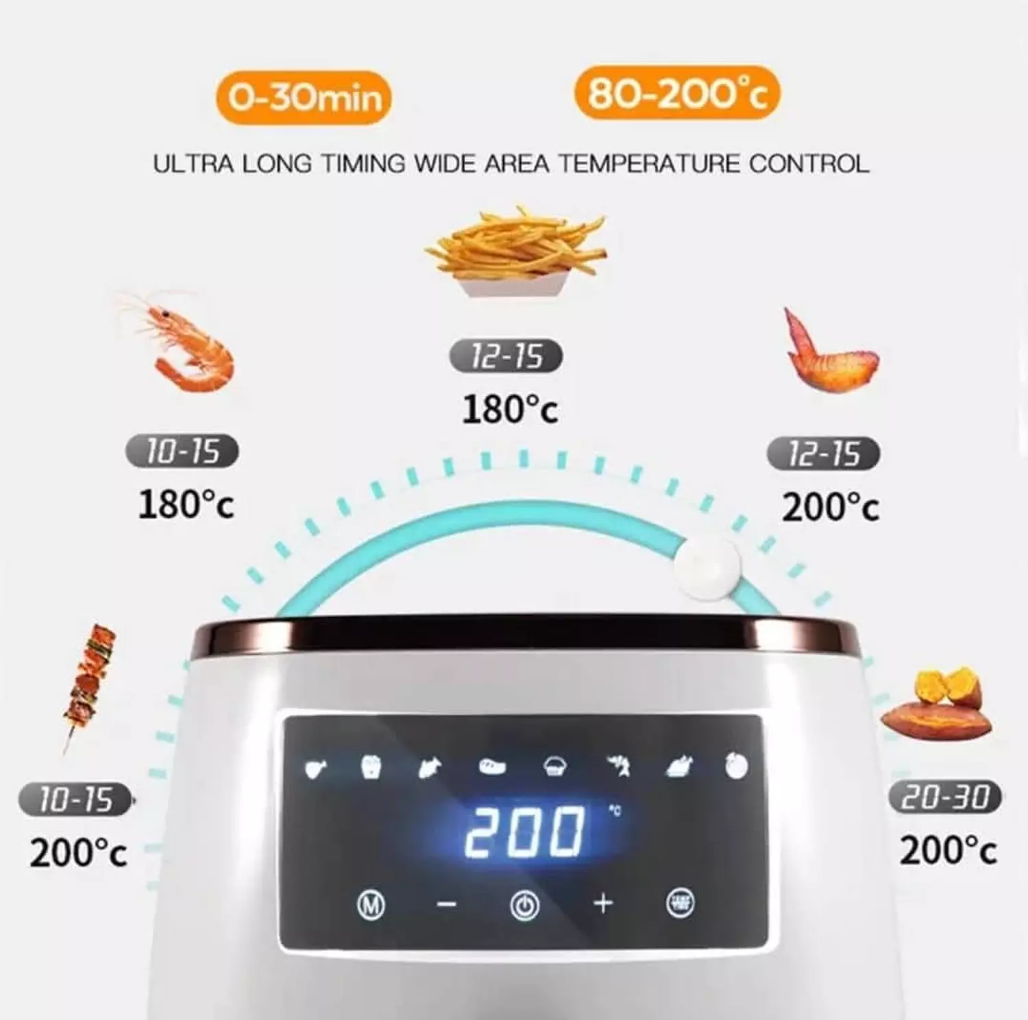 Dsp Airfryer 5,5 litre Digital 3