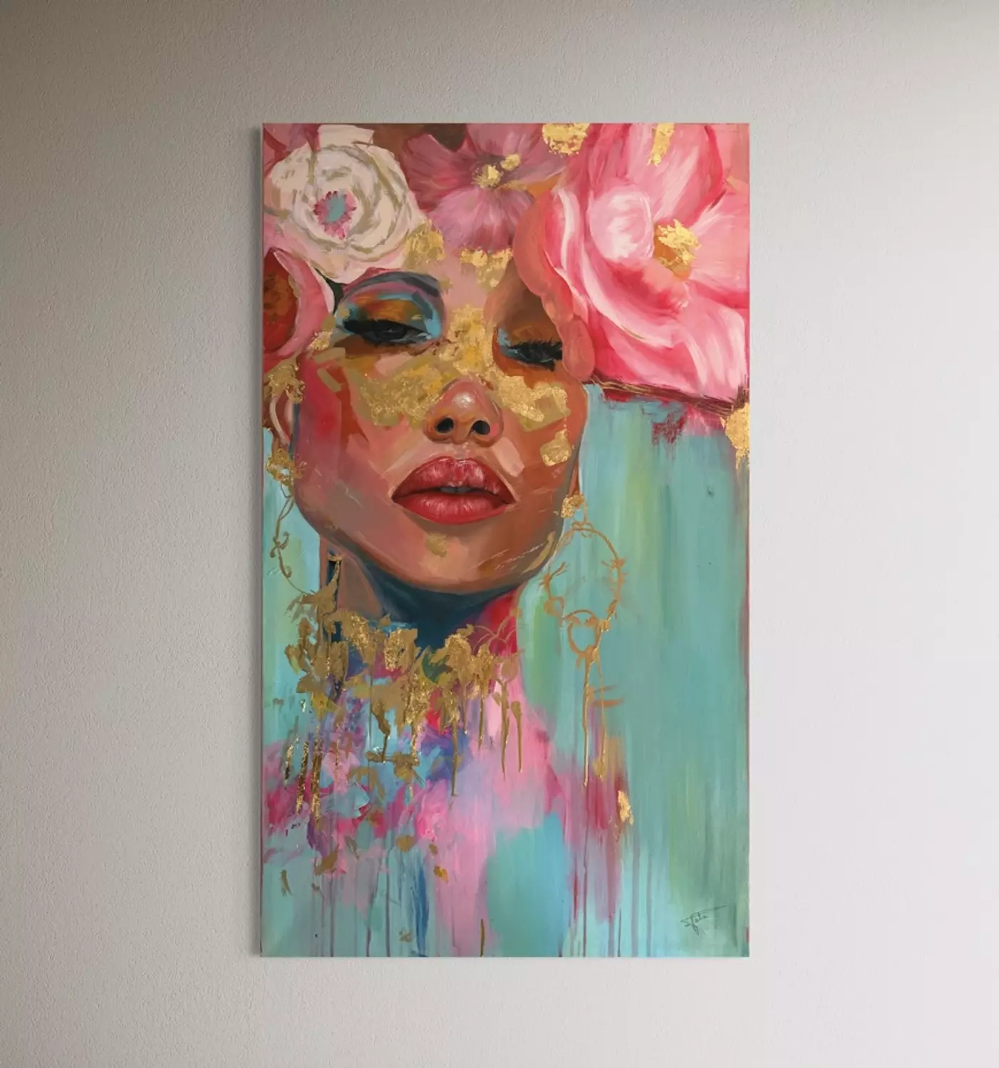 “Blooming in Gold Silence” image
