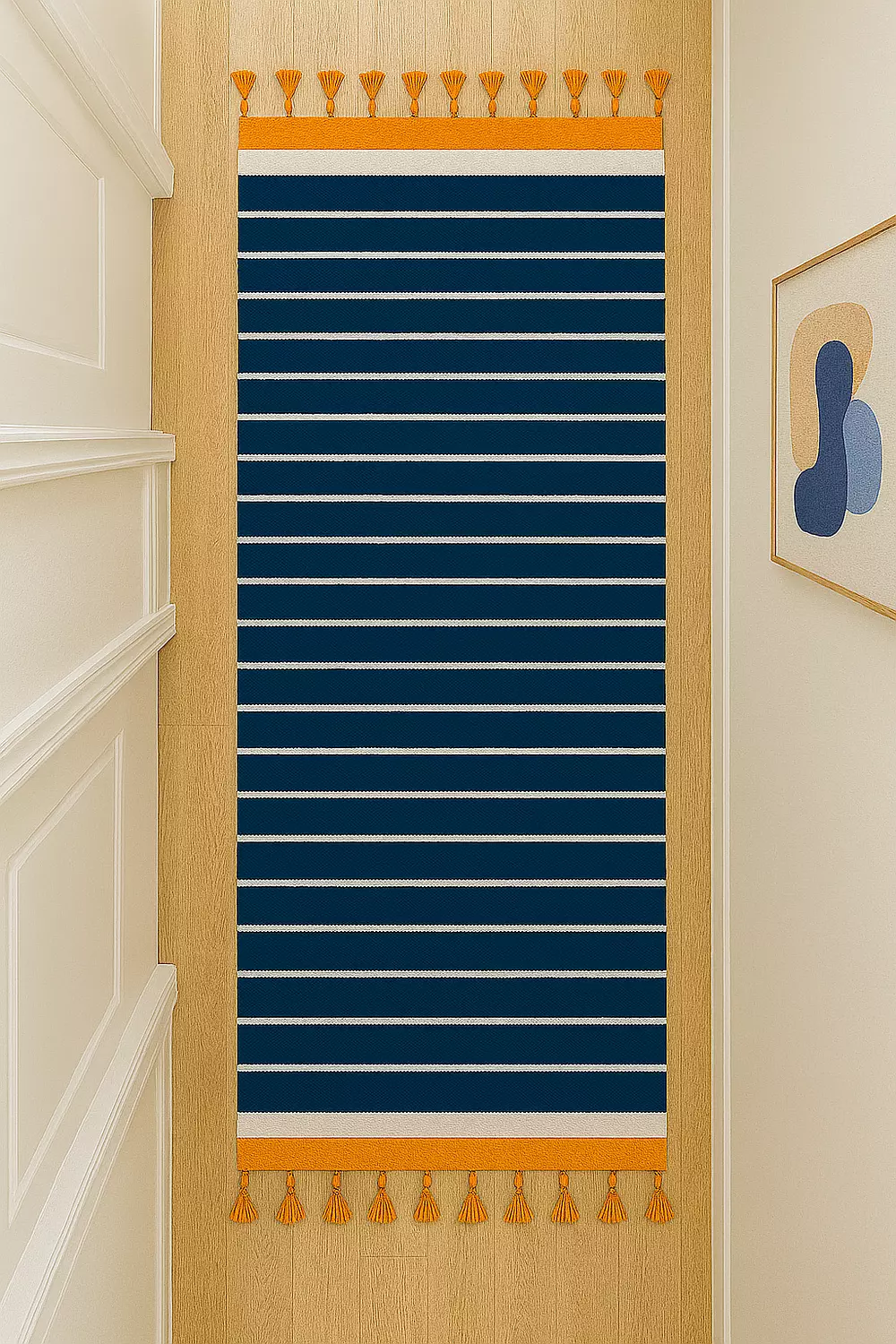 Nautical Stripes Kilim Runner 1