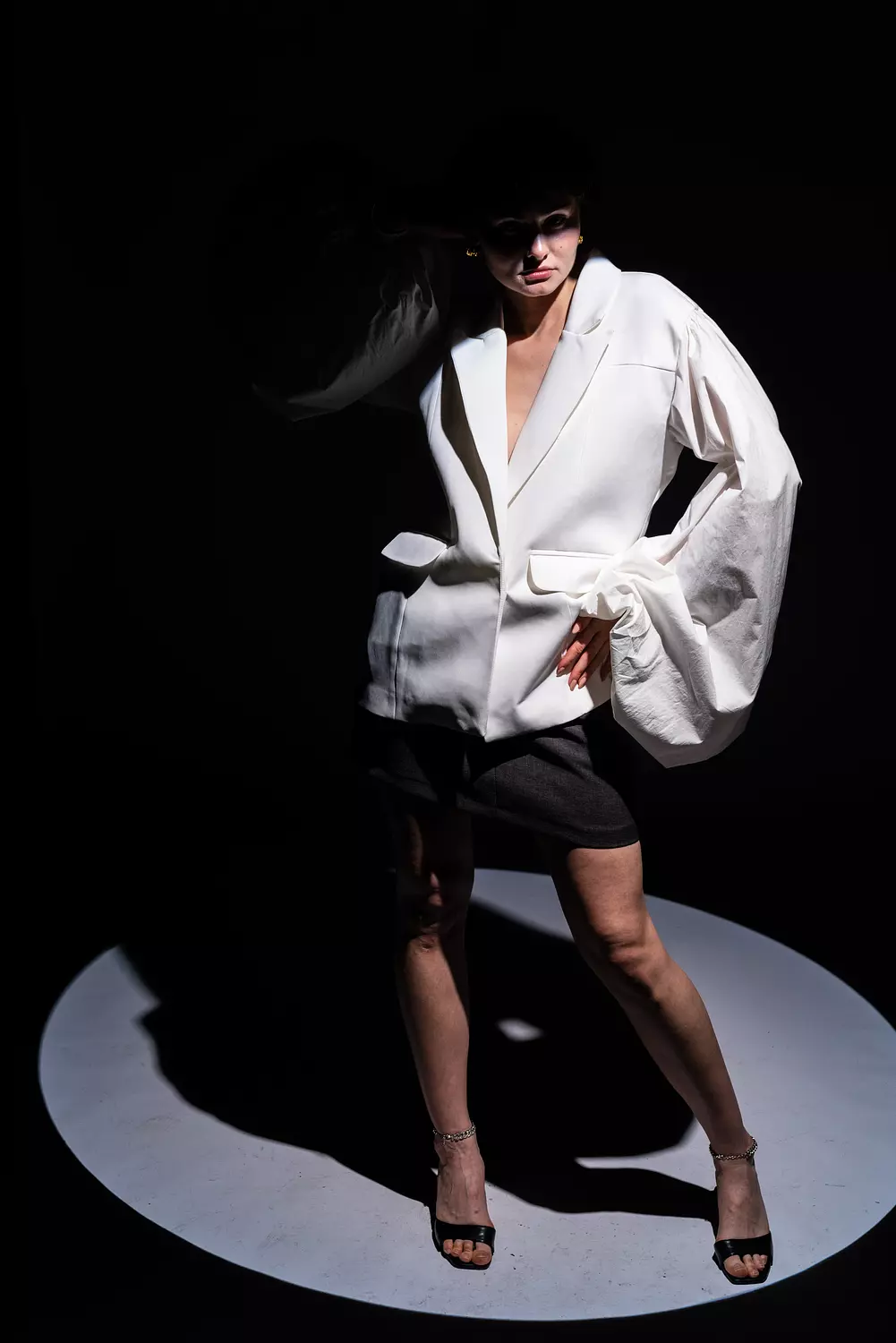 Puffed Sleeves Blazer