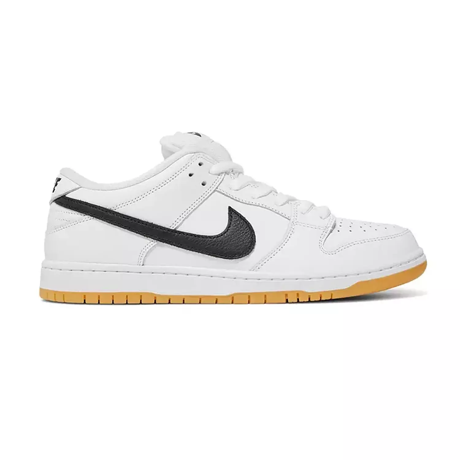 nike dunks low white gum image