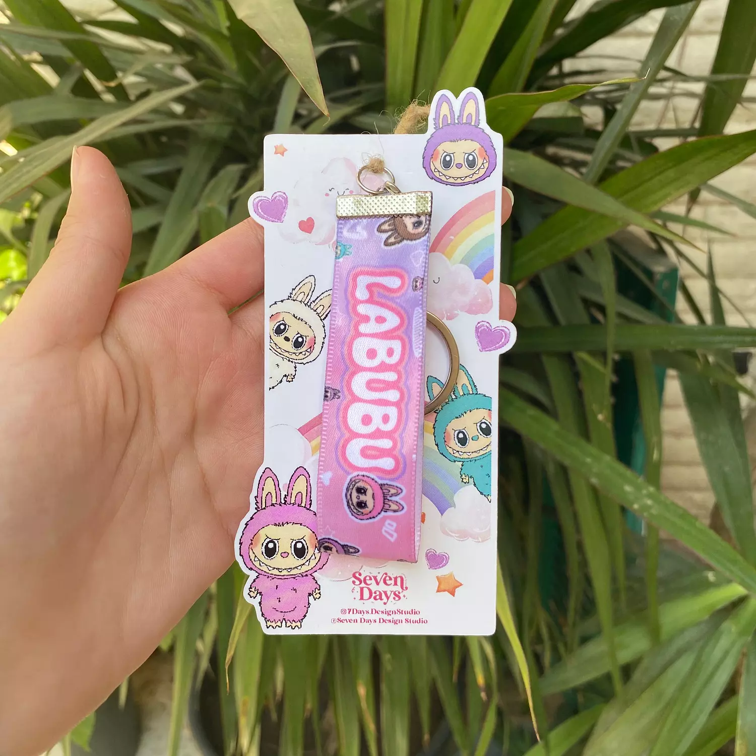 Labubu Satin Keychain | Seven Days Design Studio