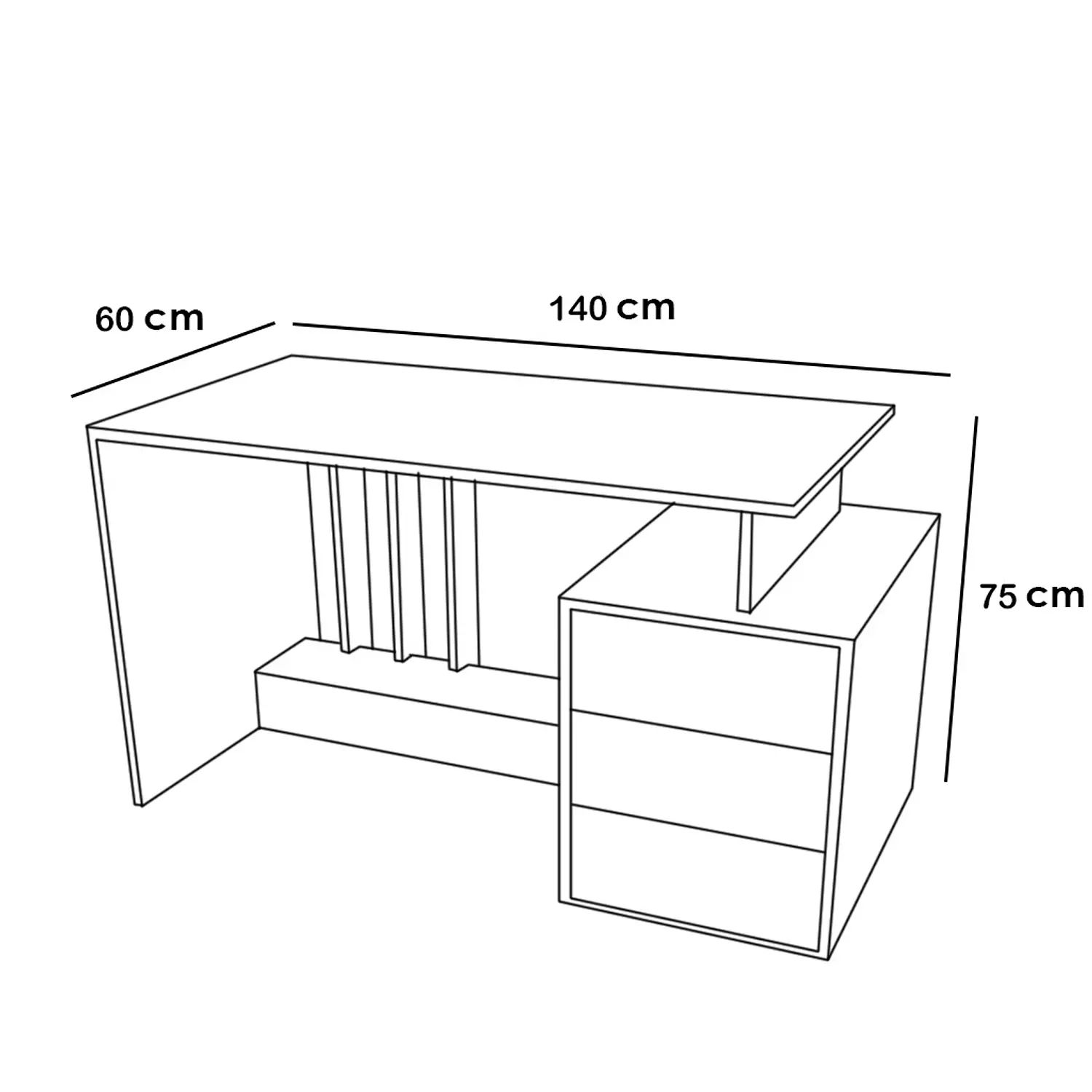 Desk 140x60x75 cm - artco.desk28 4