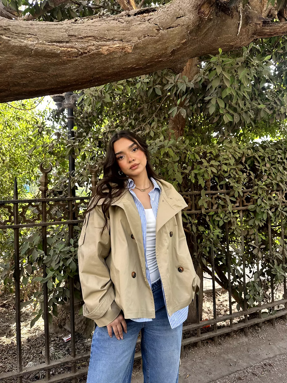 Cropped Trench Coat 19