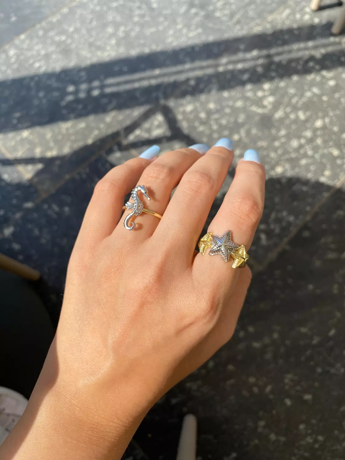 Silver x gold summery rings image