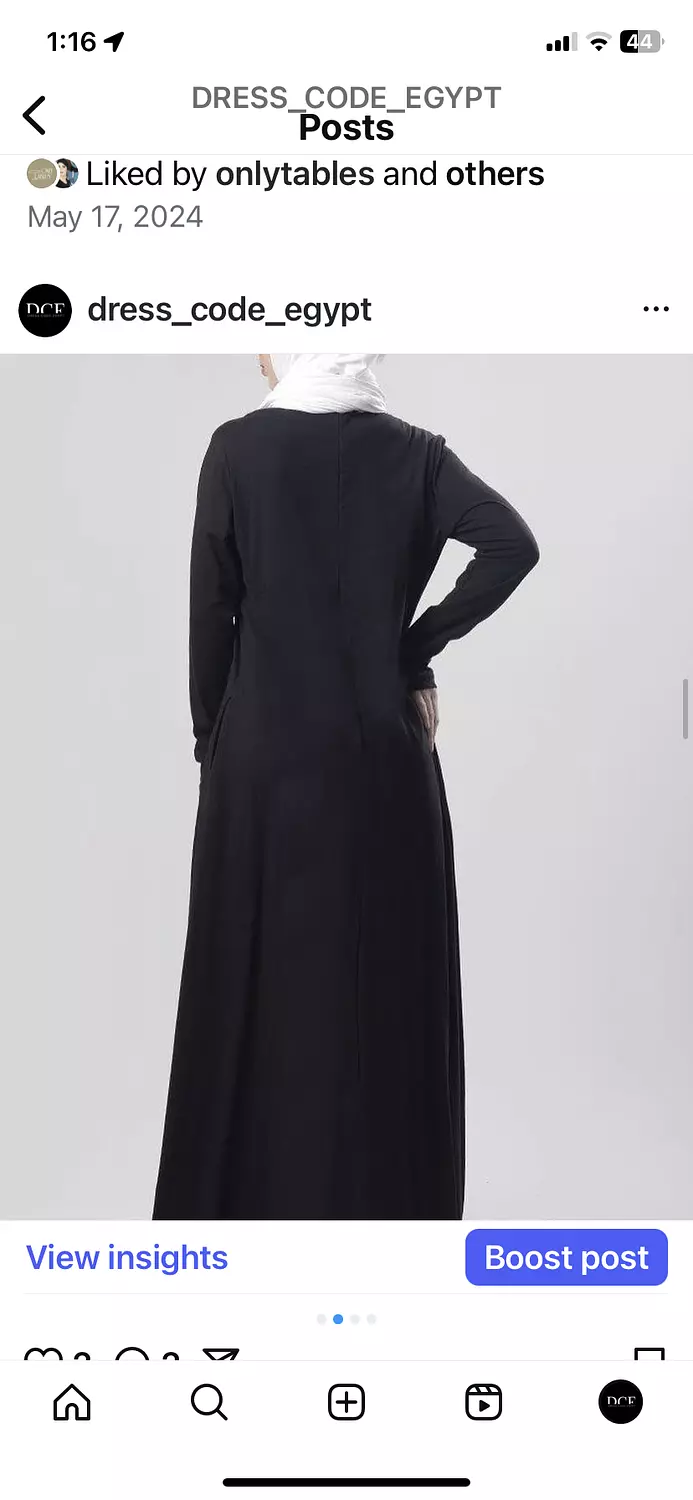 Basic cotton dress hover image