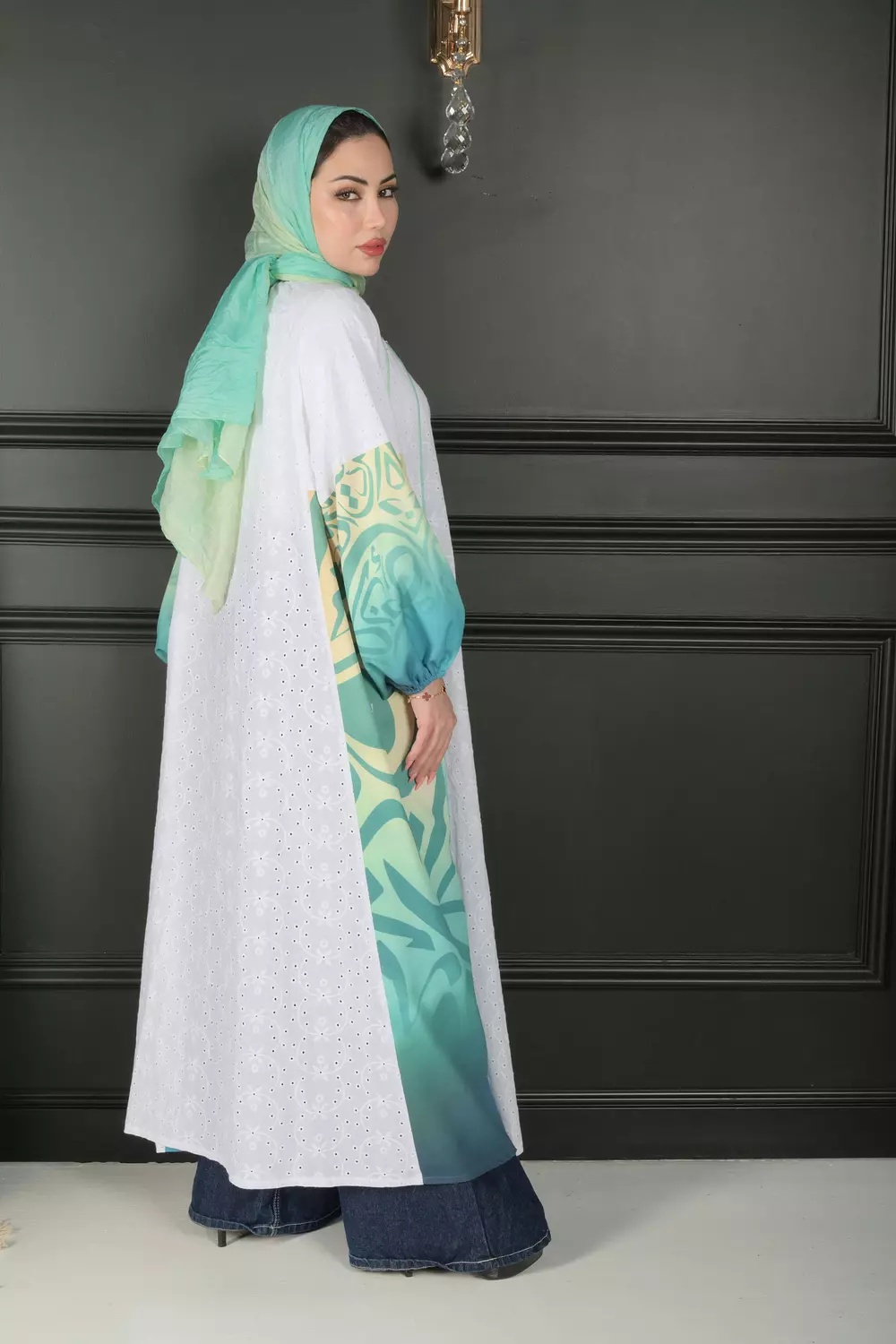 Cotton Lace Abaya