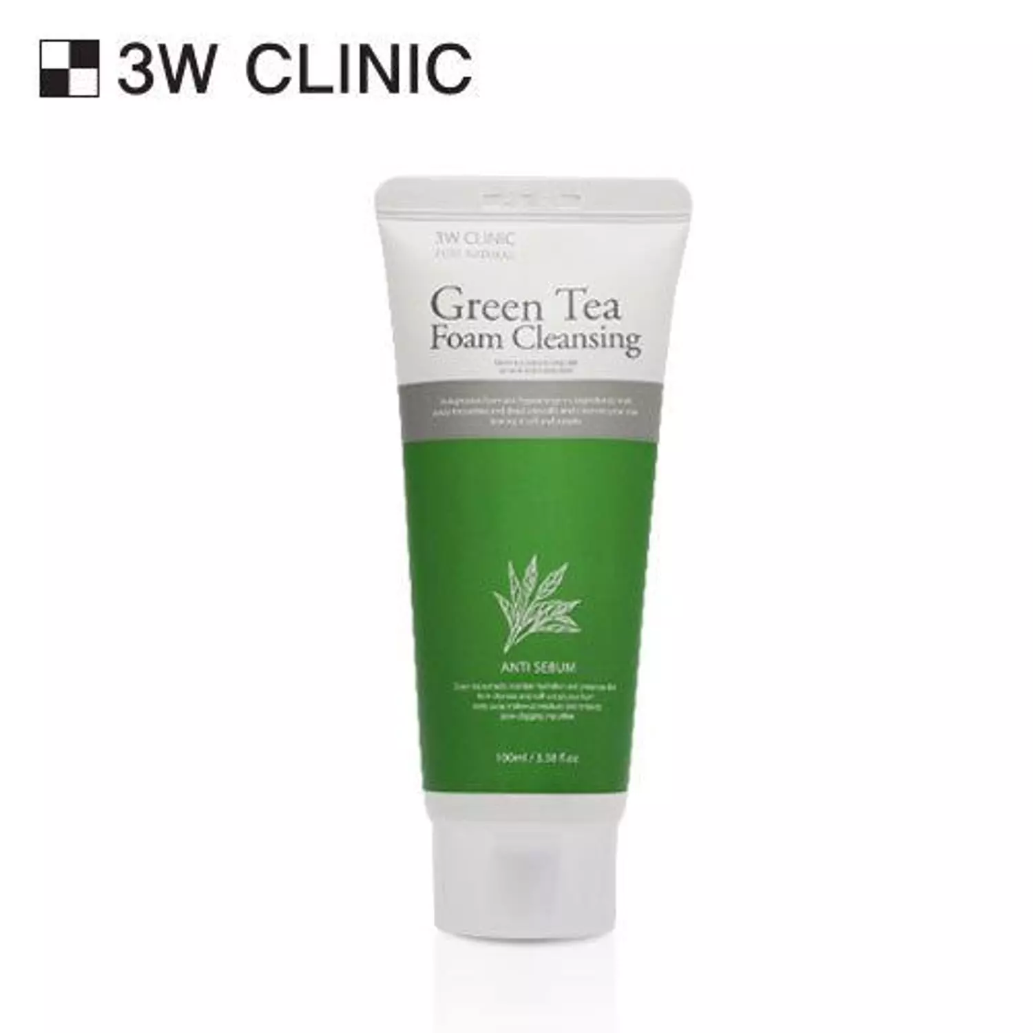 3W Clinic GREEN TEA Foam Cleansing 100 Ml image