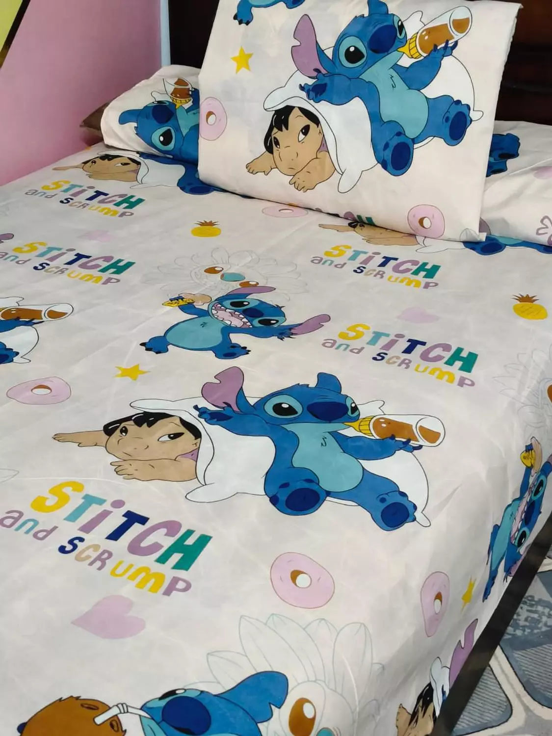 طقم ملاء اطفال قطن ليلو وستيتش 2 image