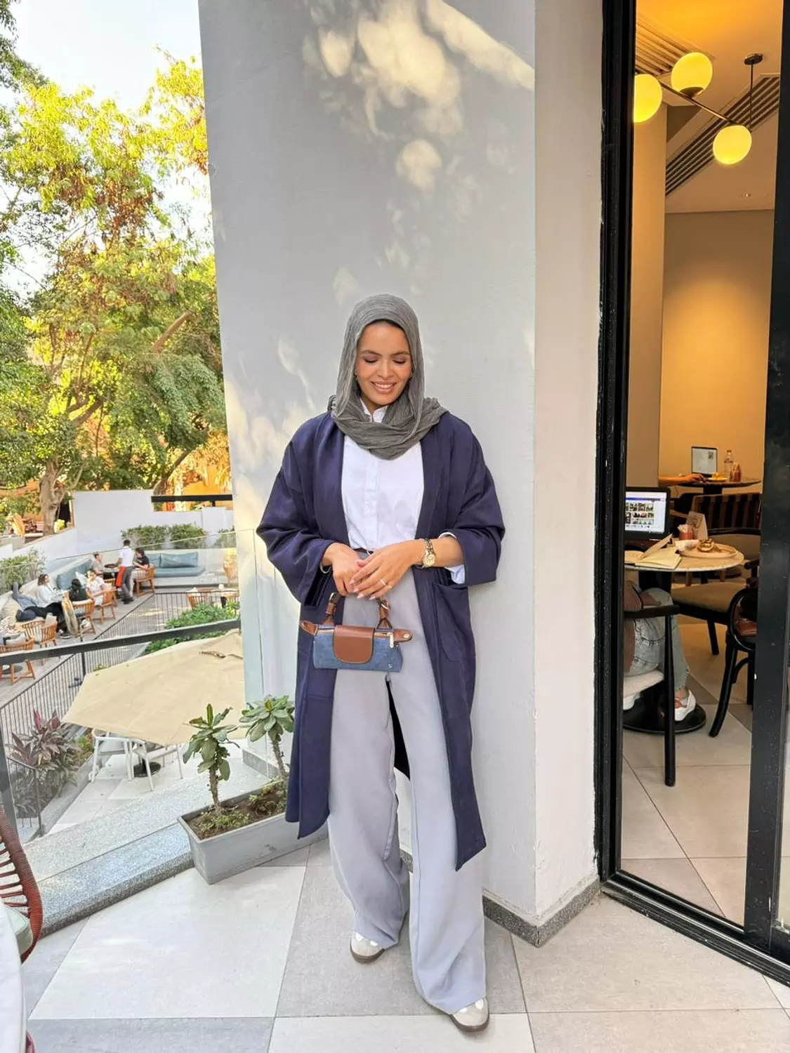 Long cardigan Navy 2