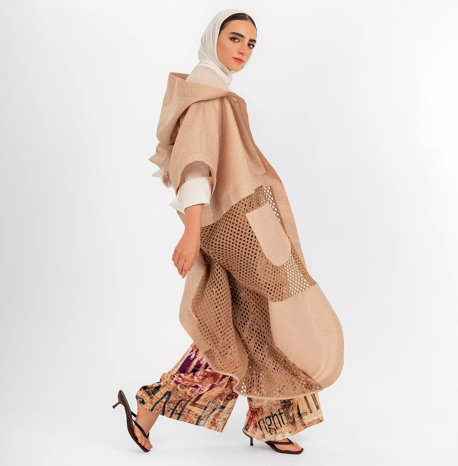 Boho Wrap - Rustic linen/ neutral tone edition 6