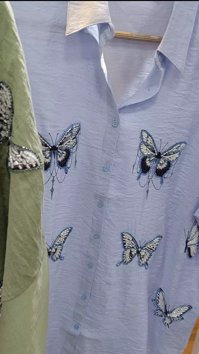 Butterfly Embroidery Chemise  3