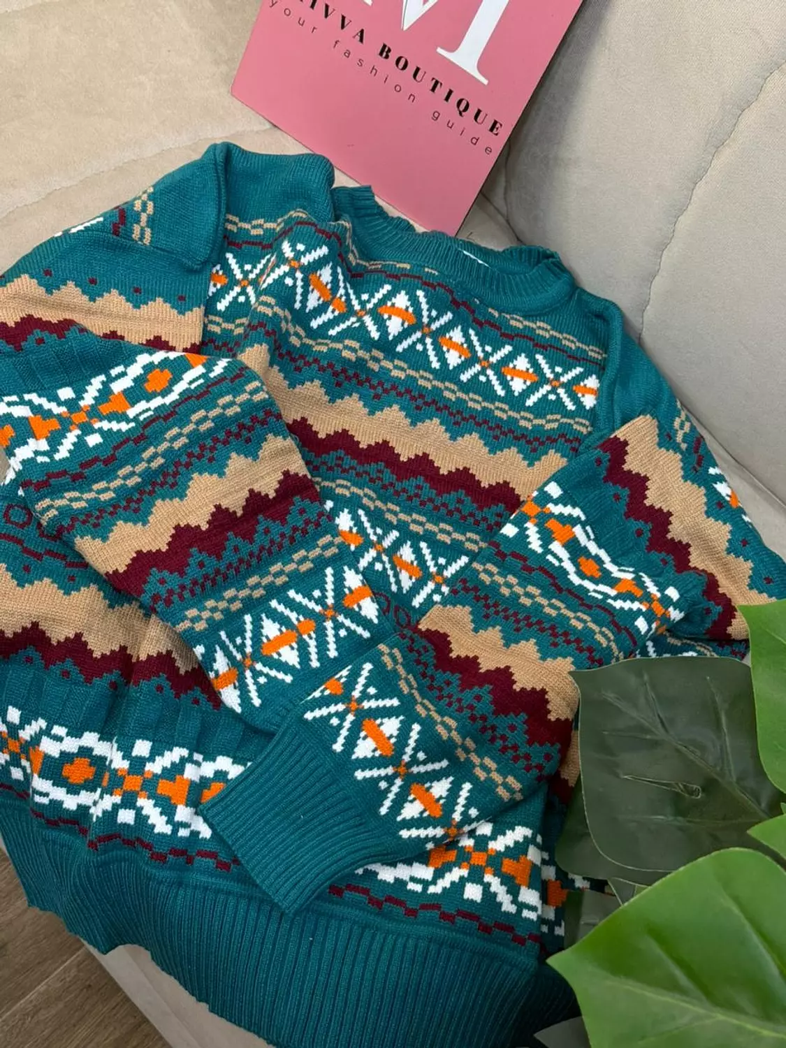 Heavy Patterned Sweater 2