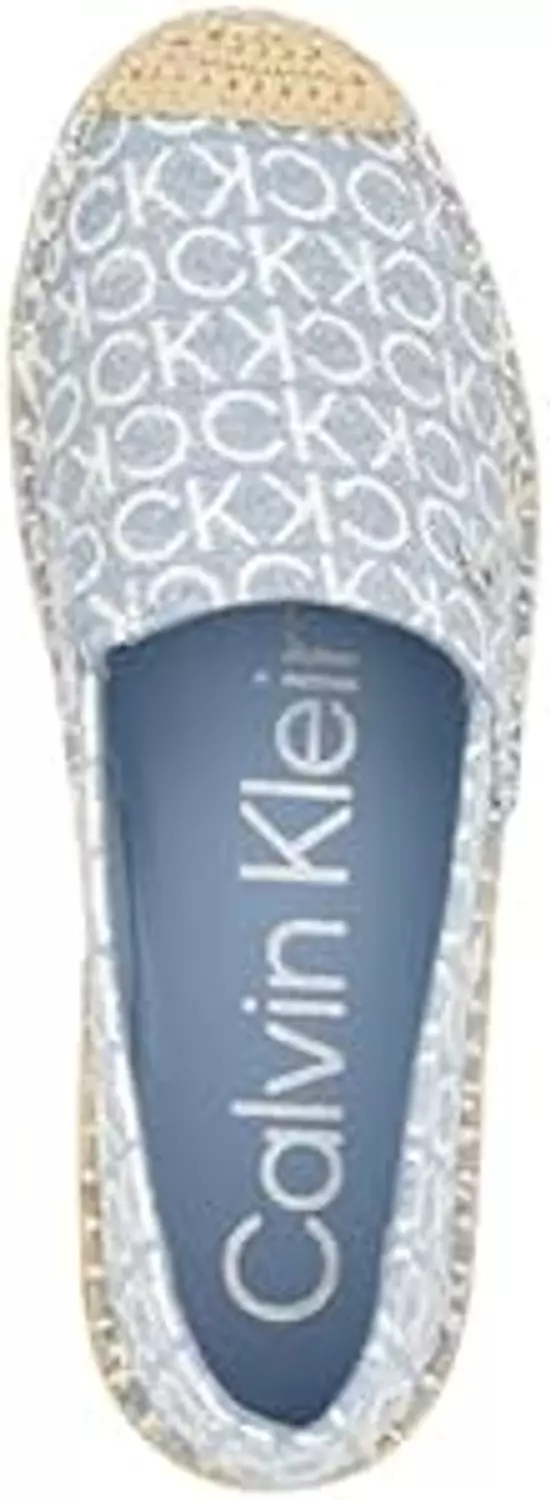 Calvin Klein Espadrilles Women’s Blue Canvas Monogram Shoes 2