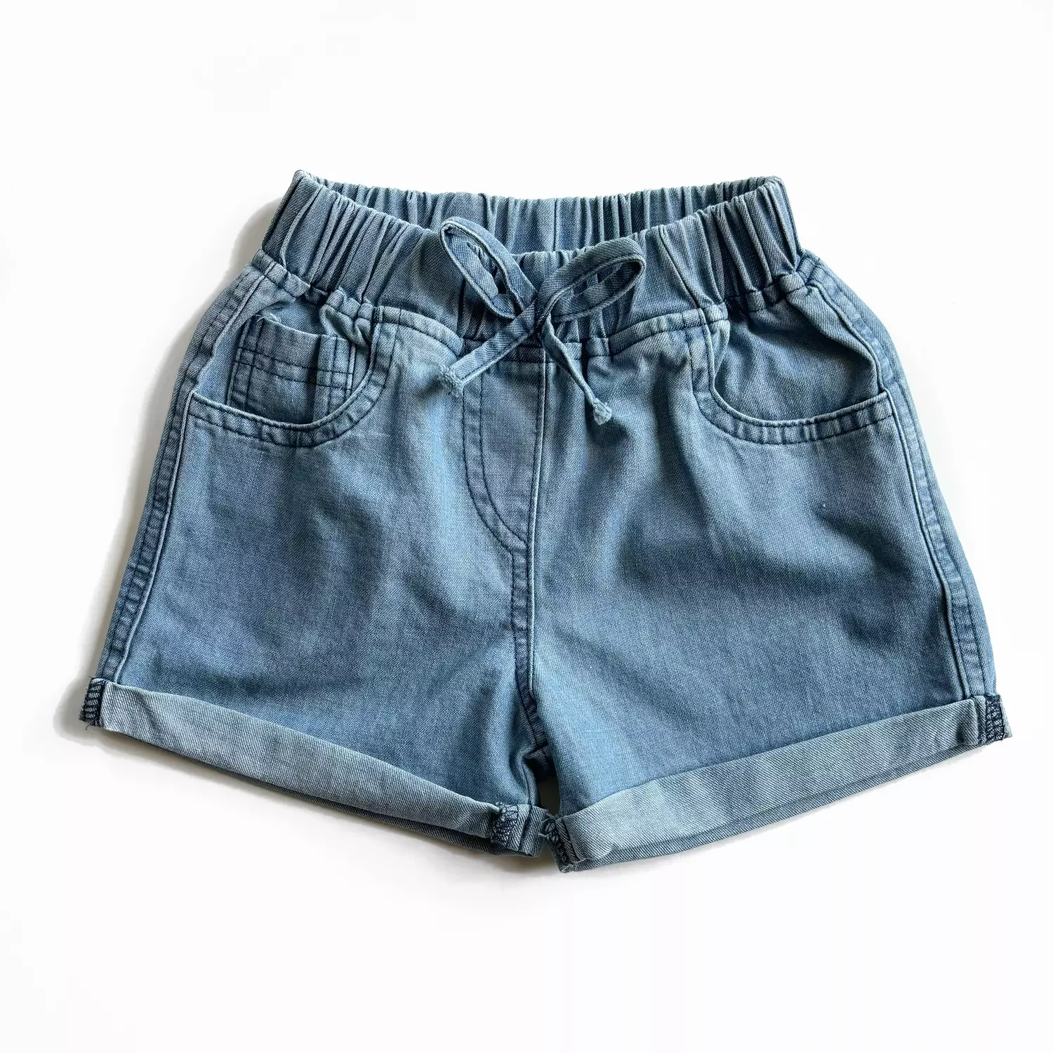 Soft Denim Girls Shorts 