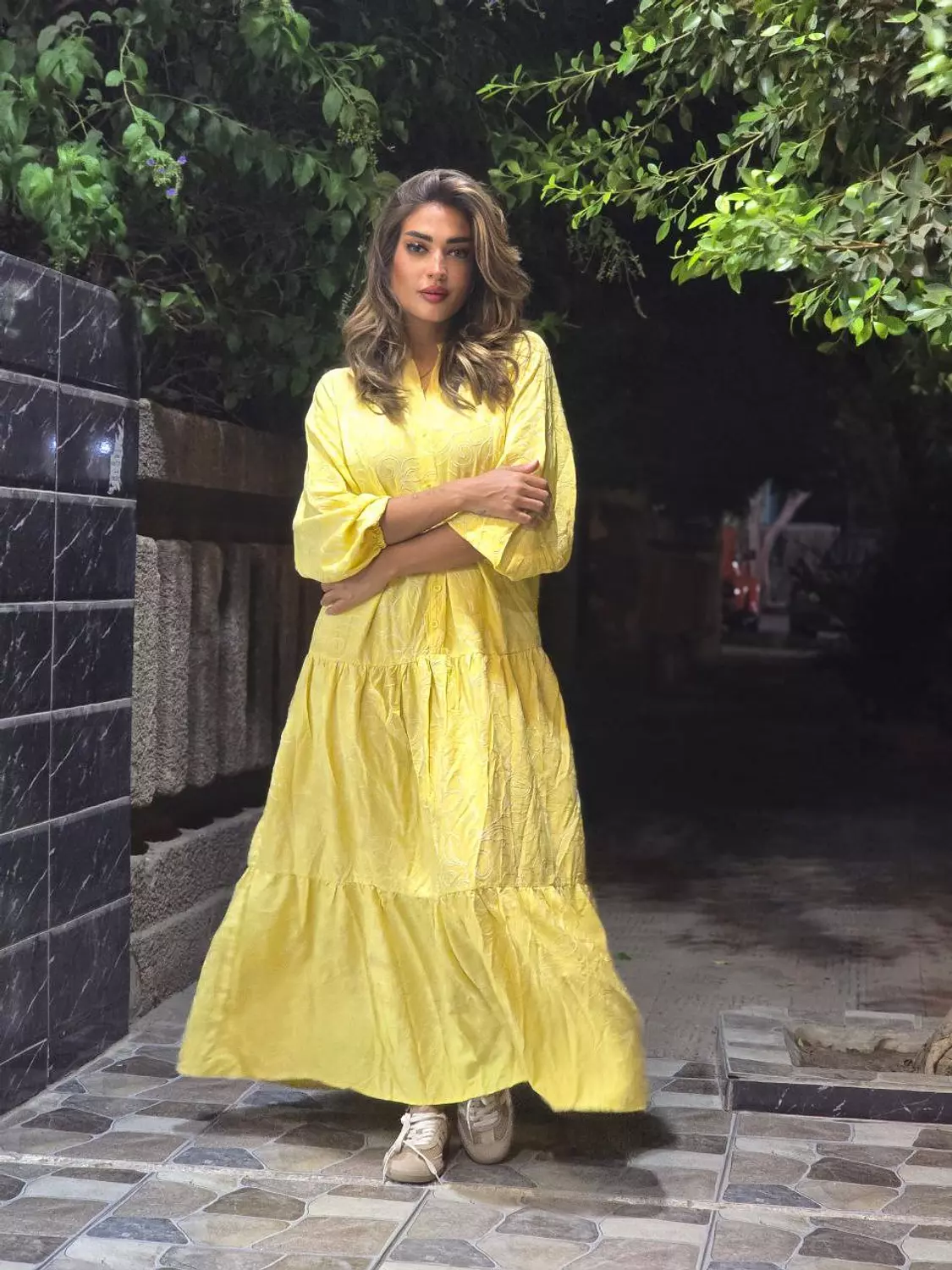 Yellow Embroidery Dress 🍋 image