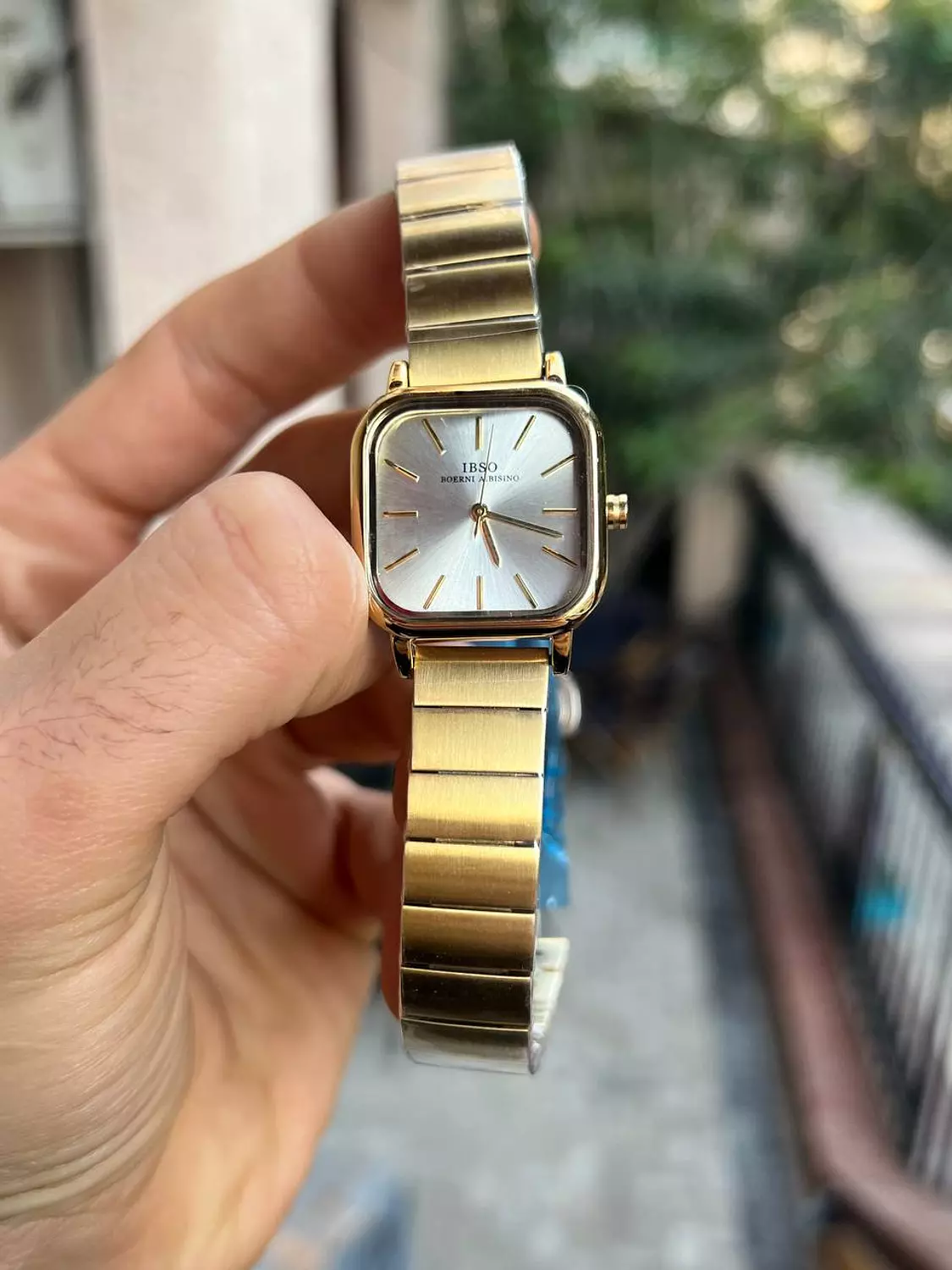 White square original IBSO women watch without bangle  1