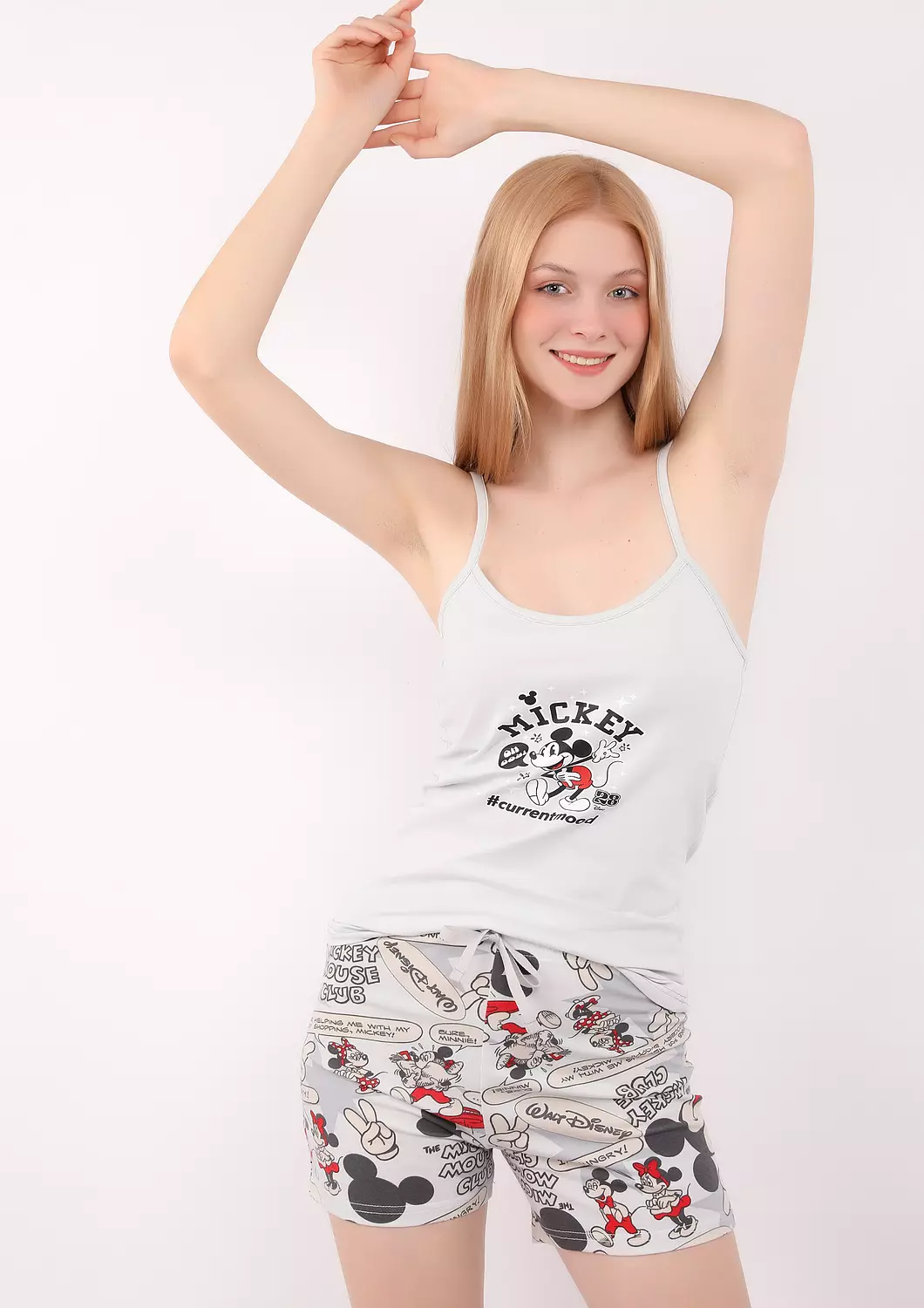 S228 Mickey Comic Short Pajama Set 6