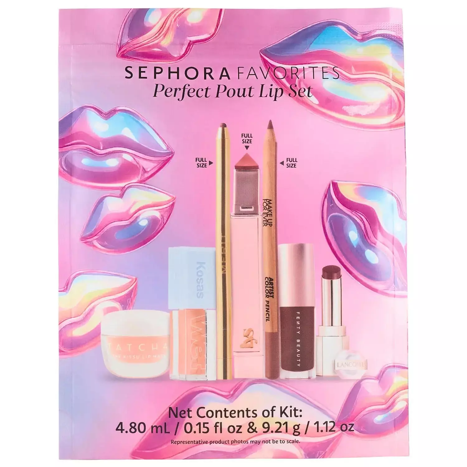 Sephora   Favorites   Perfect   Pout Makeup   Lip   Value   Set 9