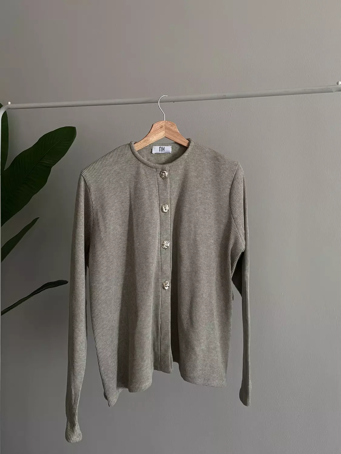 Cardigan blouse mint green  image